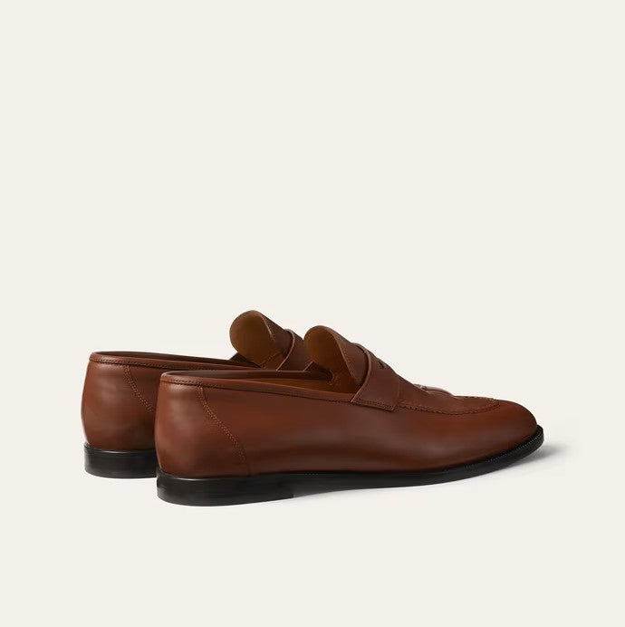 Women's Burnt Tan Calfskin Loafers