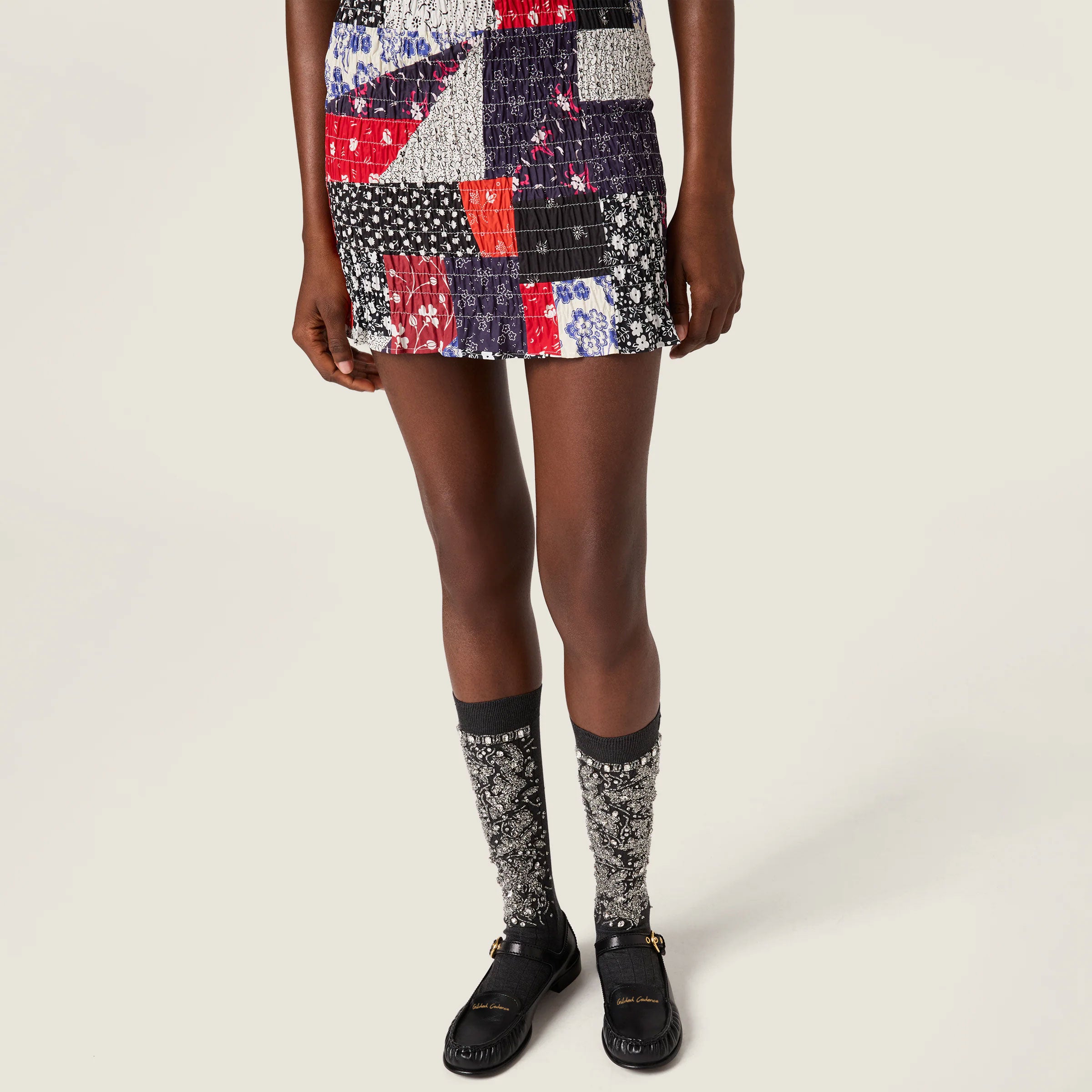 Leather loafers with strap