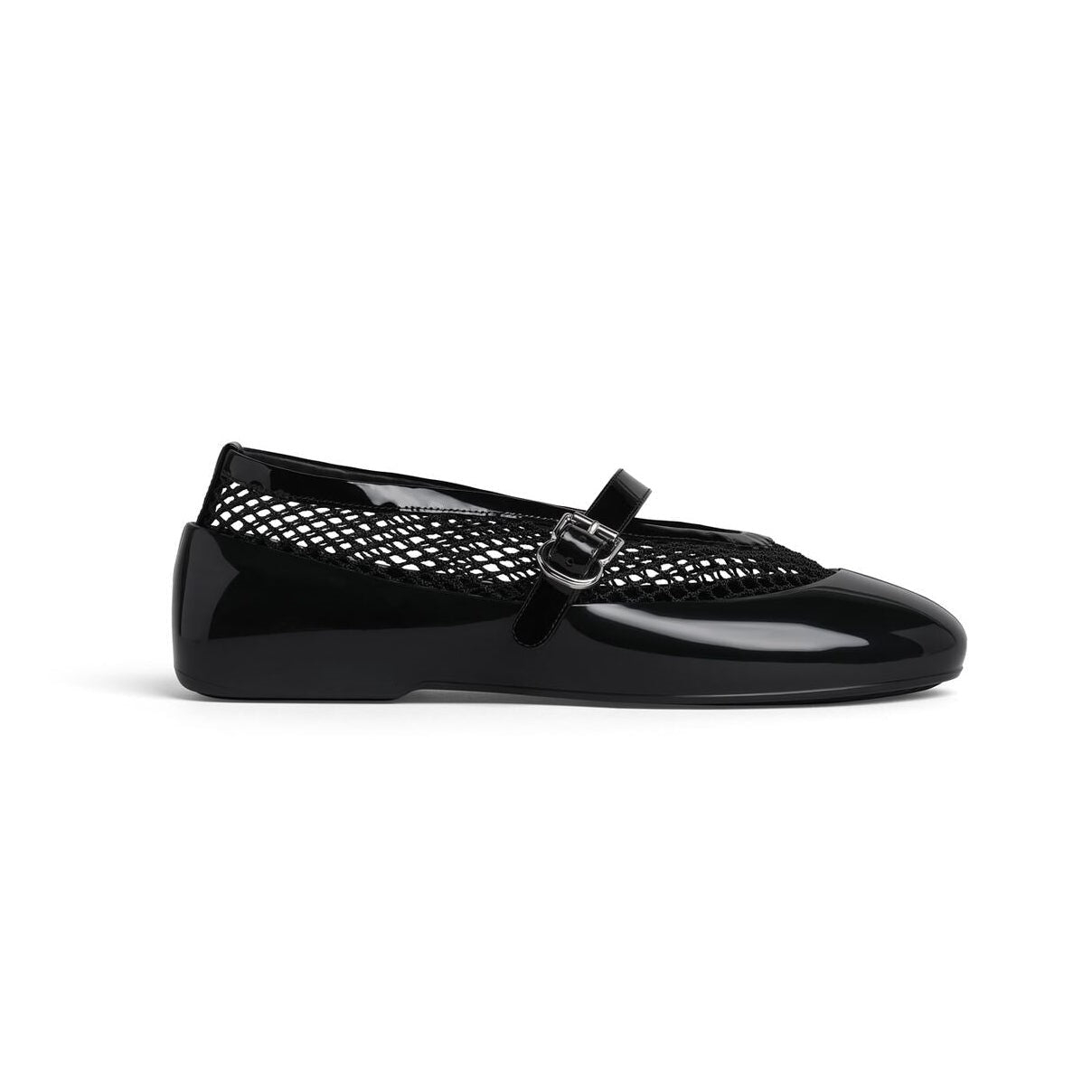 Women's Fishnet Rubber Ballet Flats