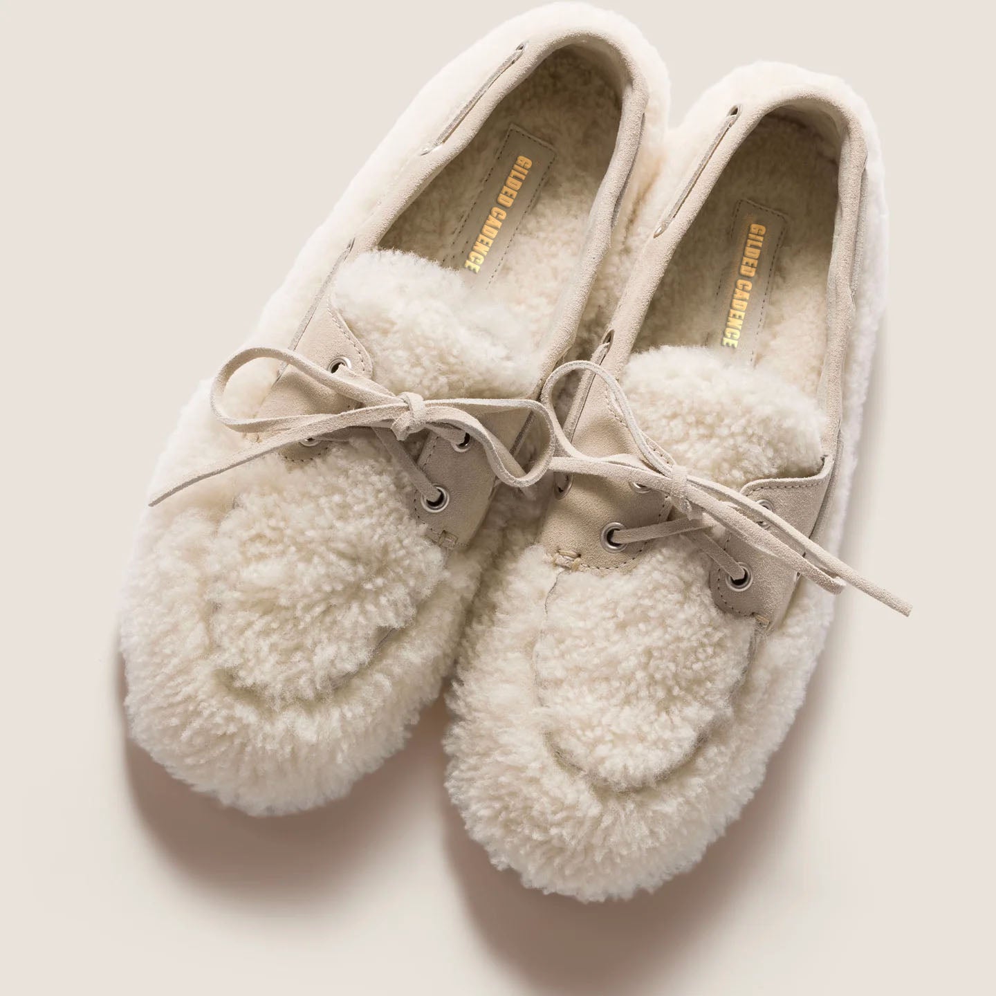 Plush Shearling Moccasin Loafers