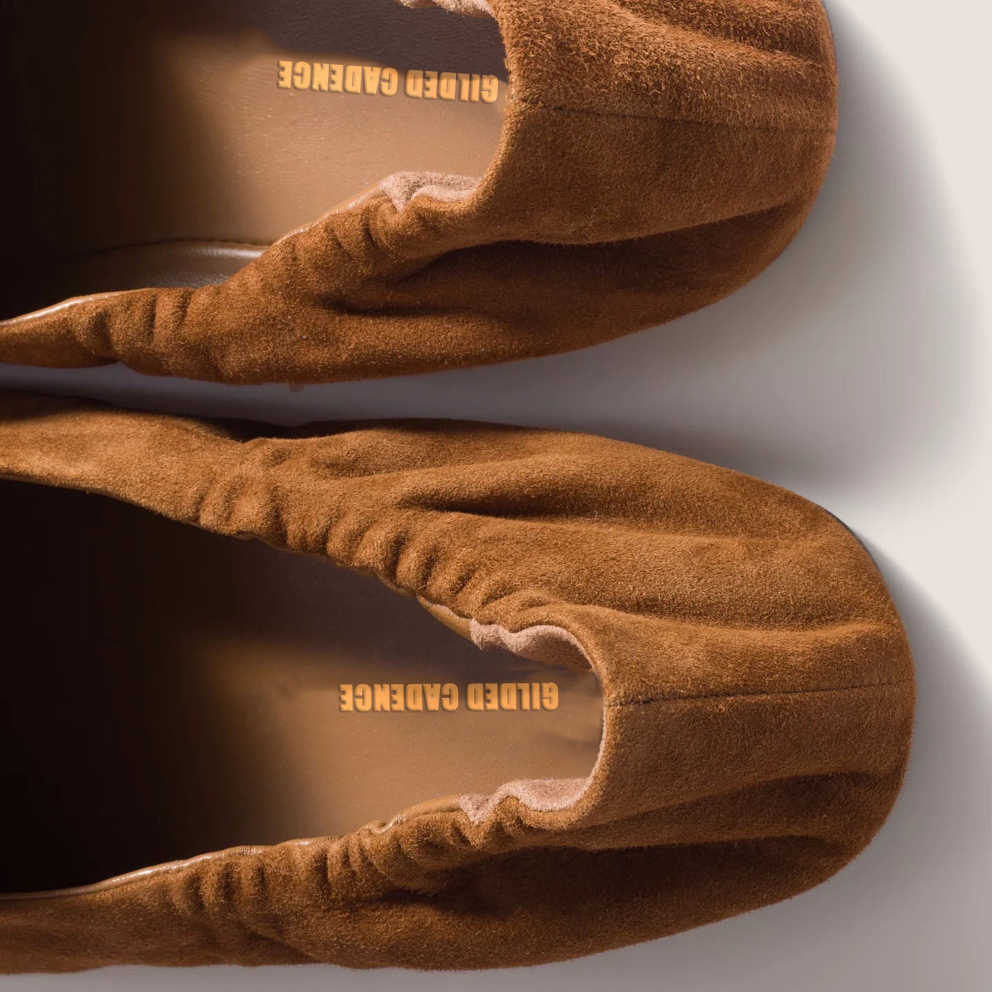 Ruches suede loafers