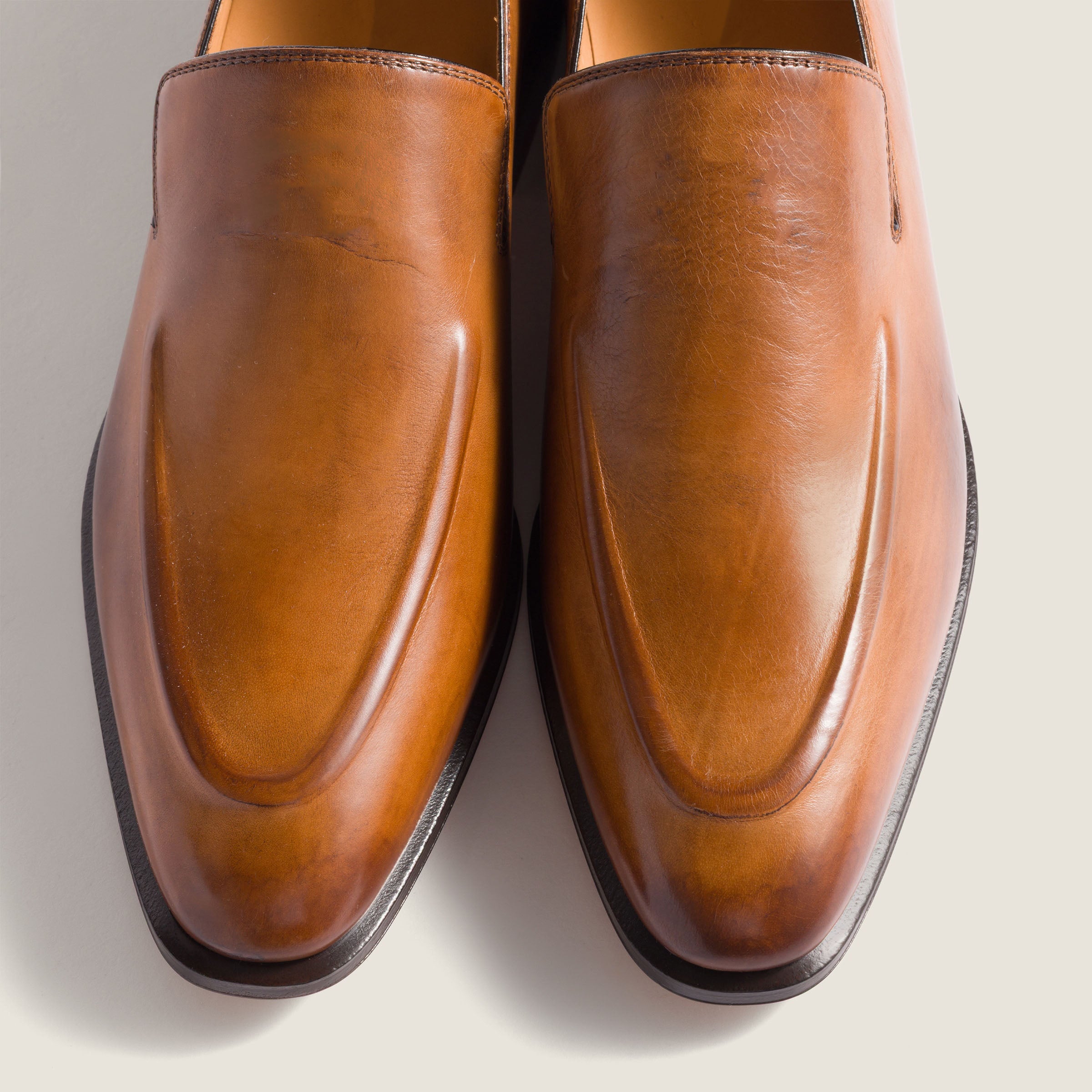 Leather loafers