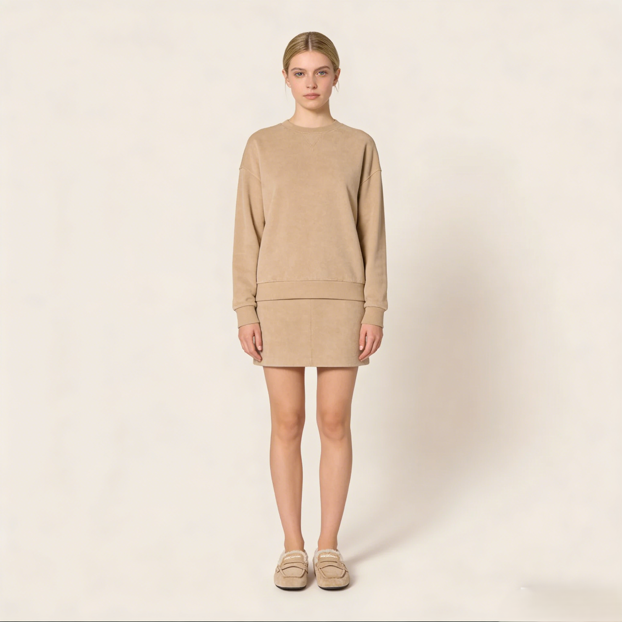 Ruches suede loafers