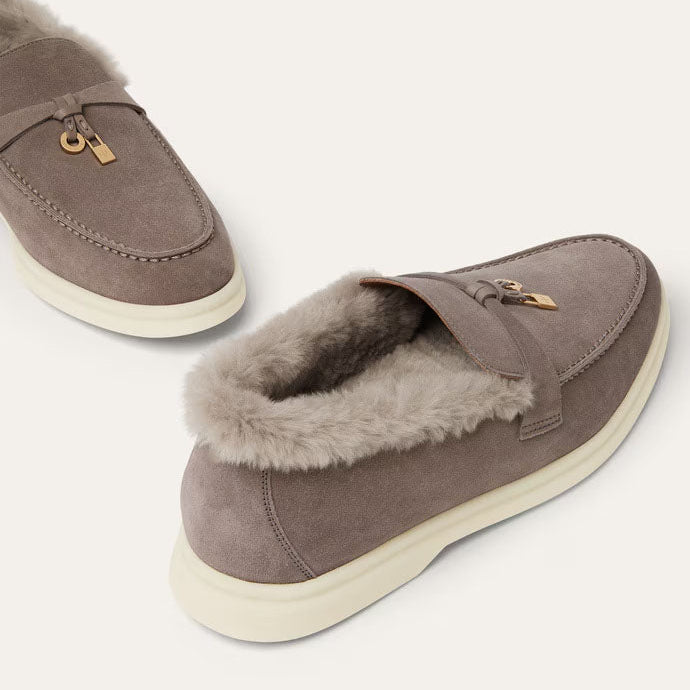 Women's Rain Drops Suede Summer Loafers