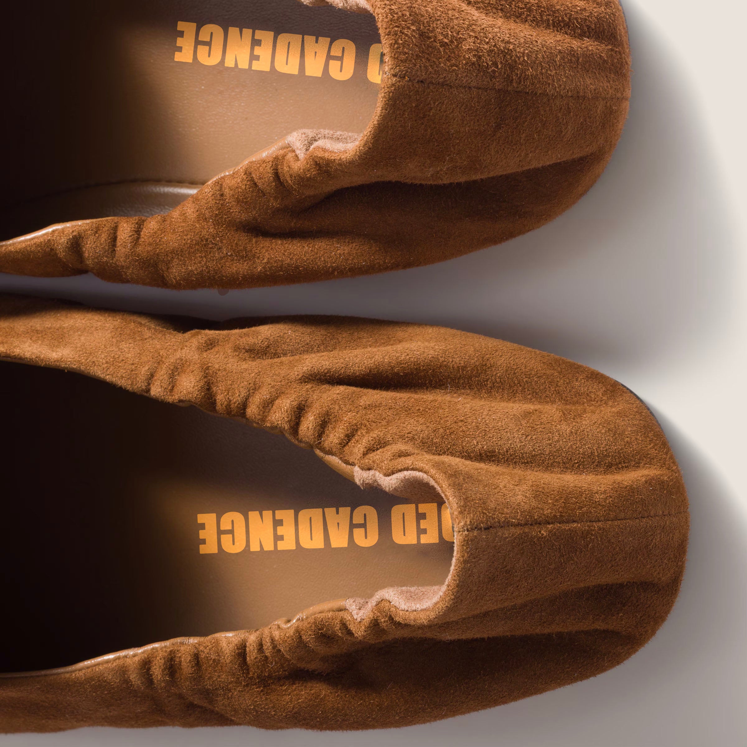 Ruches suede loafers