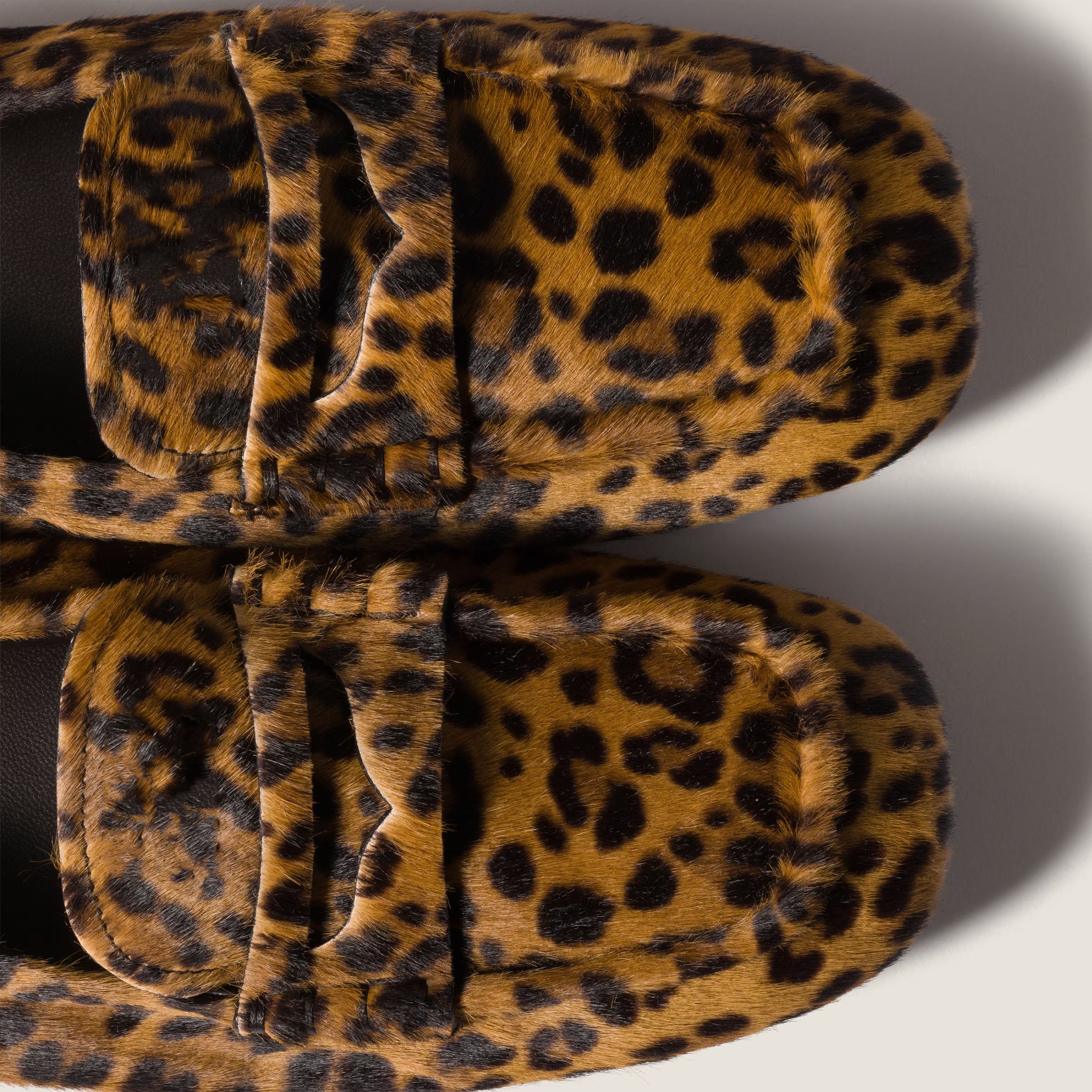 Ruched Printed Leather Loafers - Snake