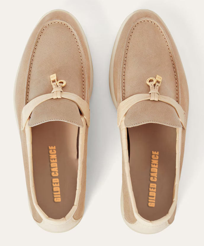 Women's Light Mastic Suede Summer Loafers