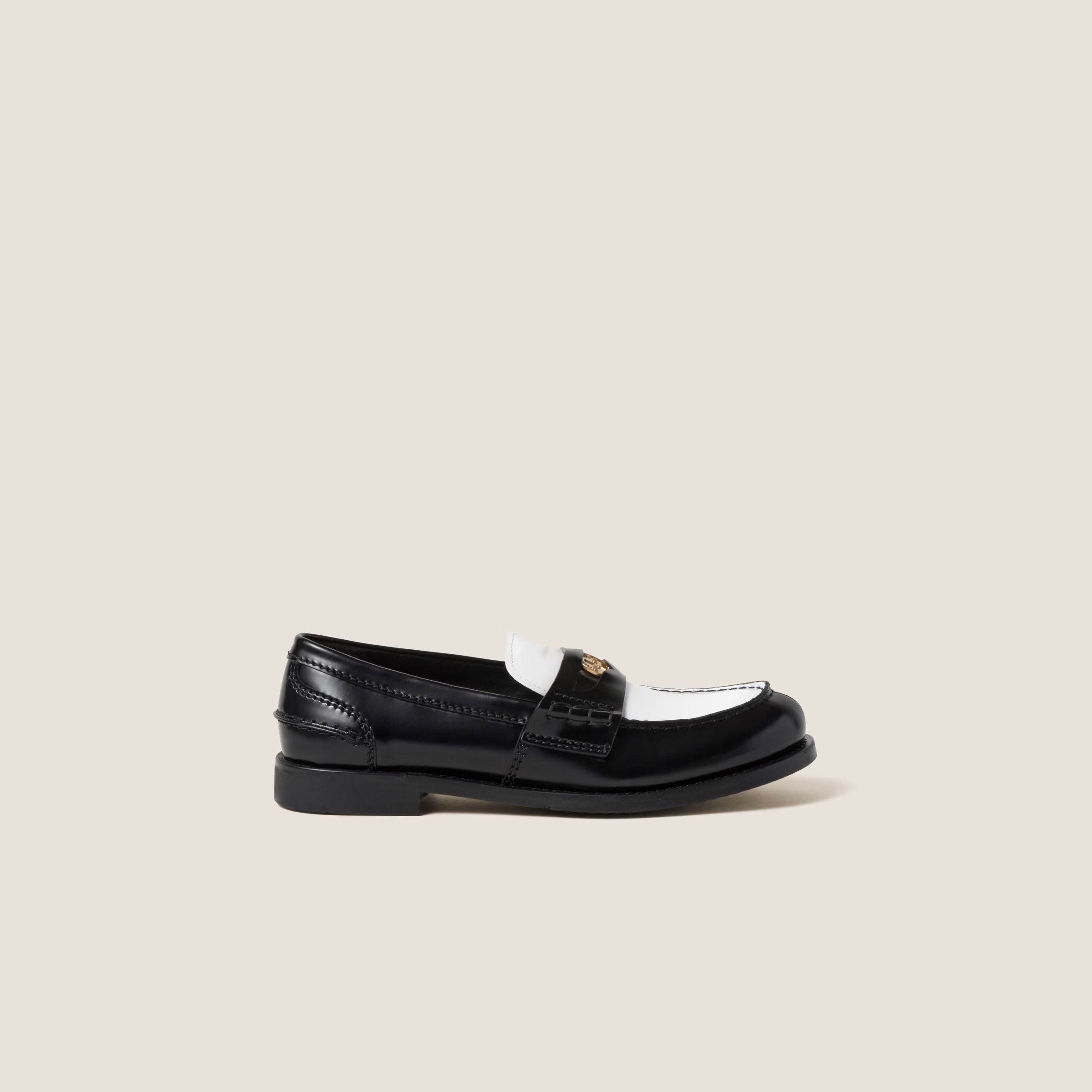 Leather penny loafers