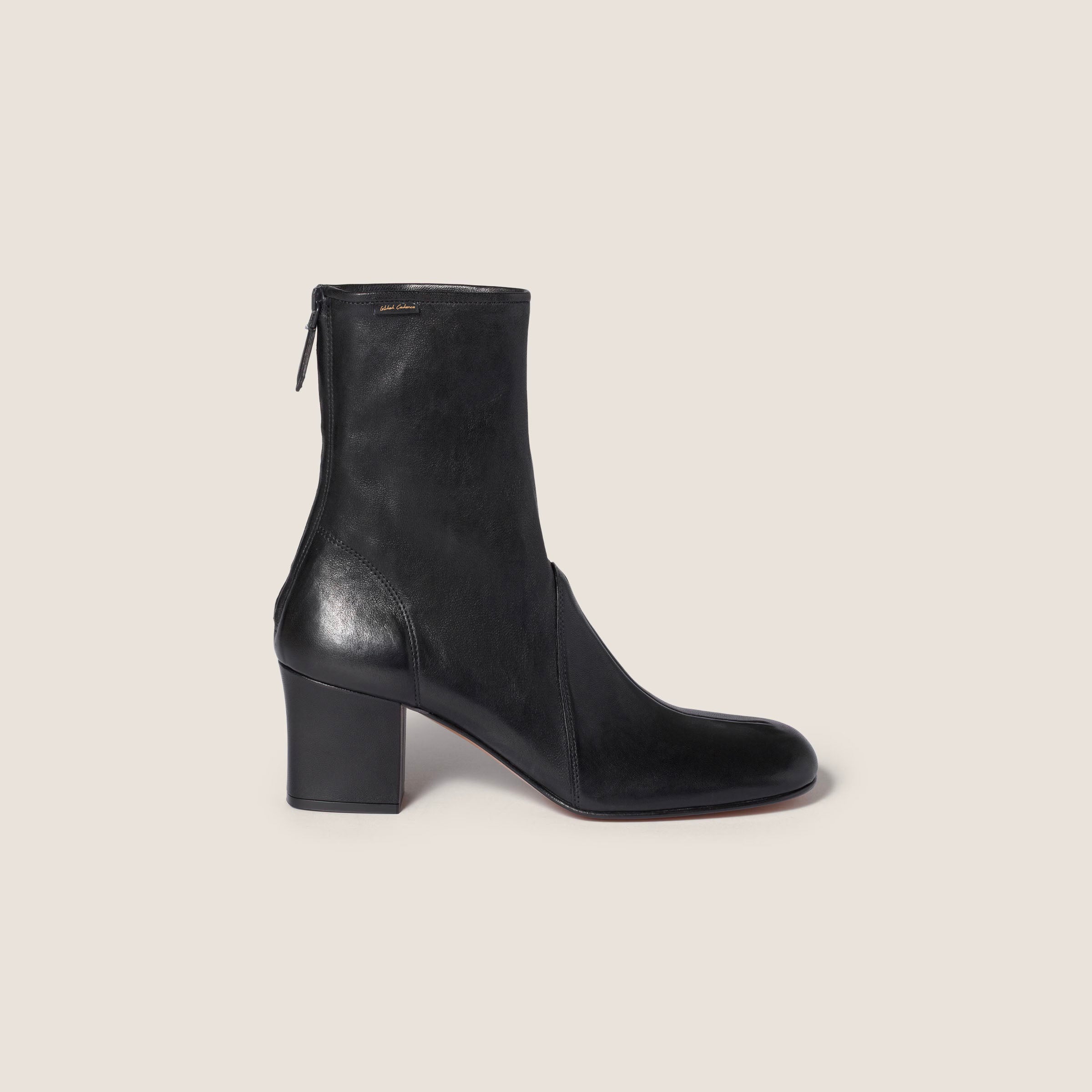 Nappa leather booties