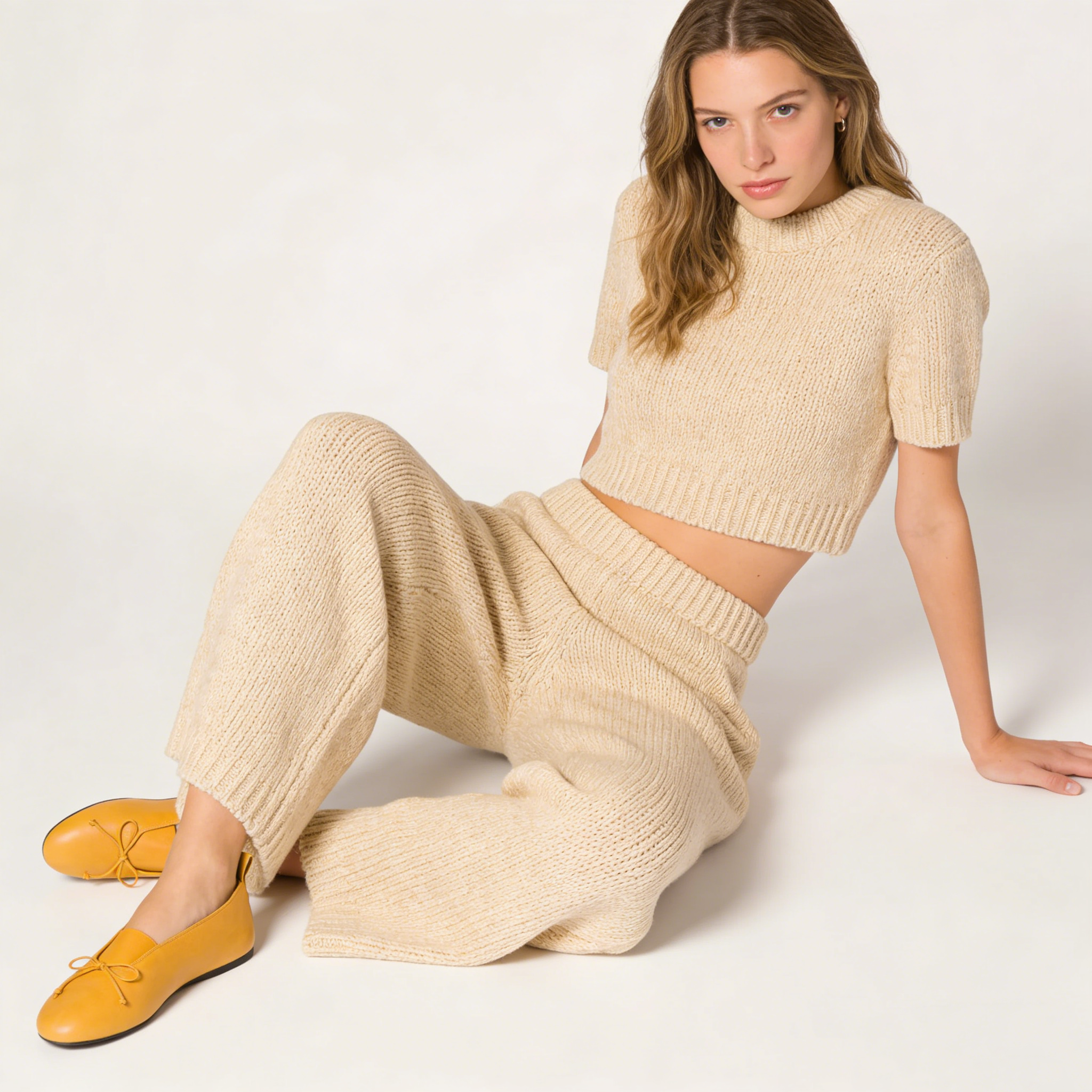 panache nappa leather ballerinas