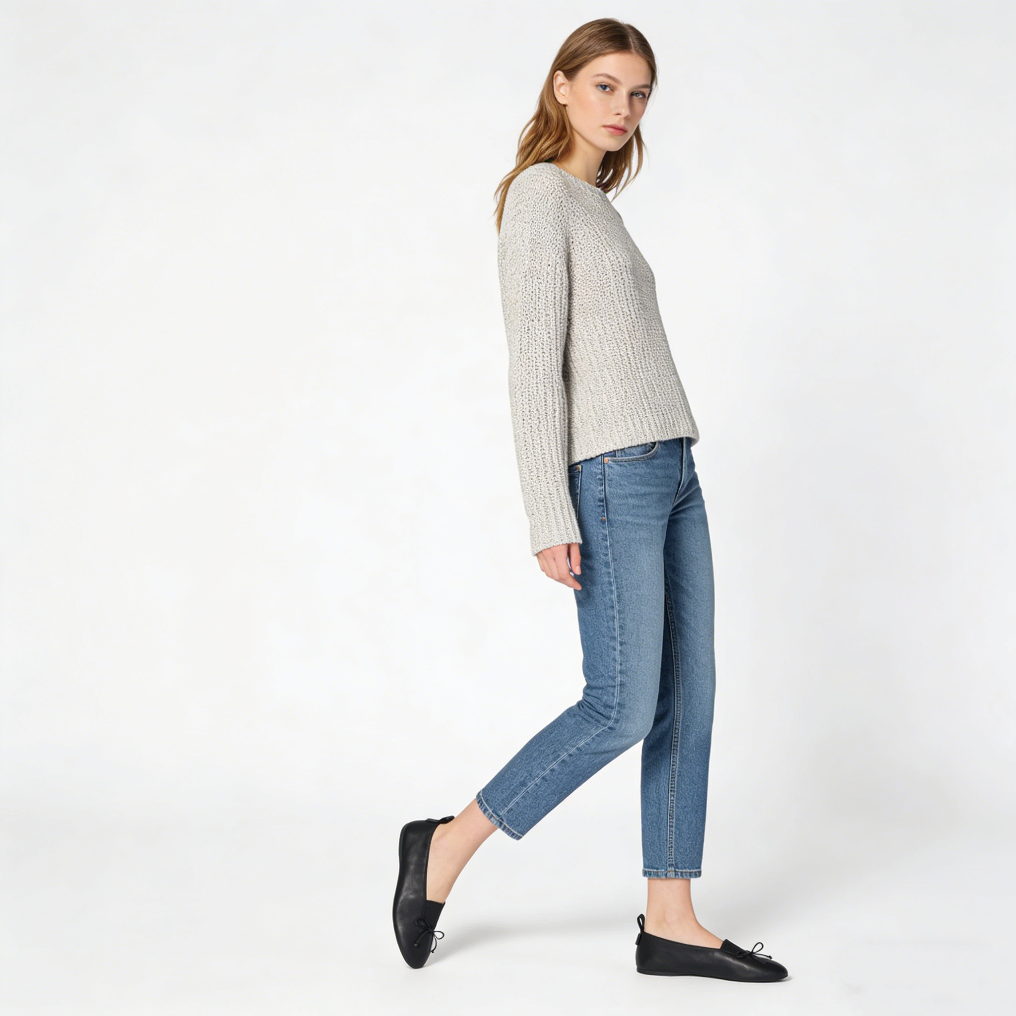 panache nappa leather ballerinas