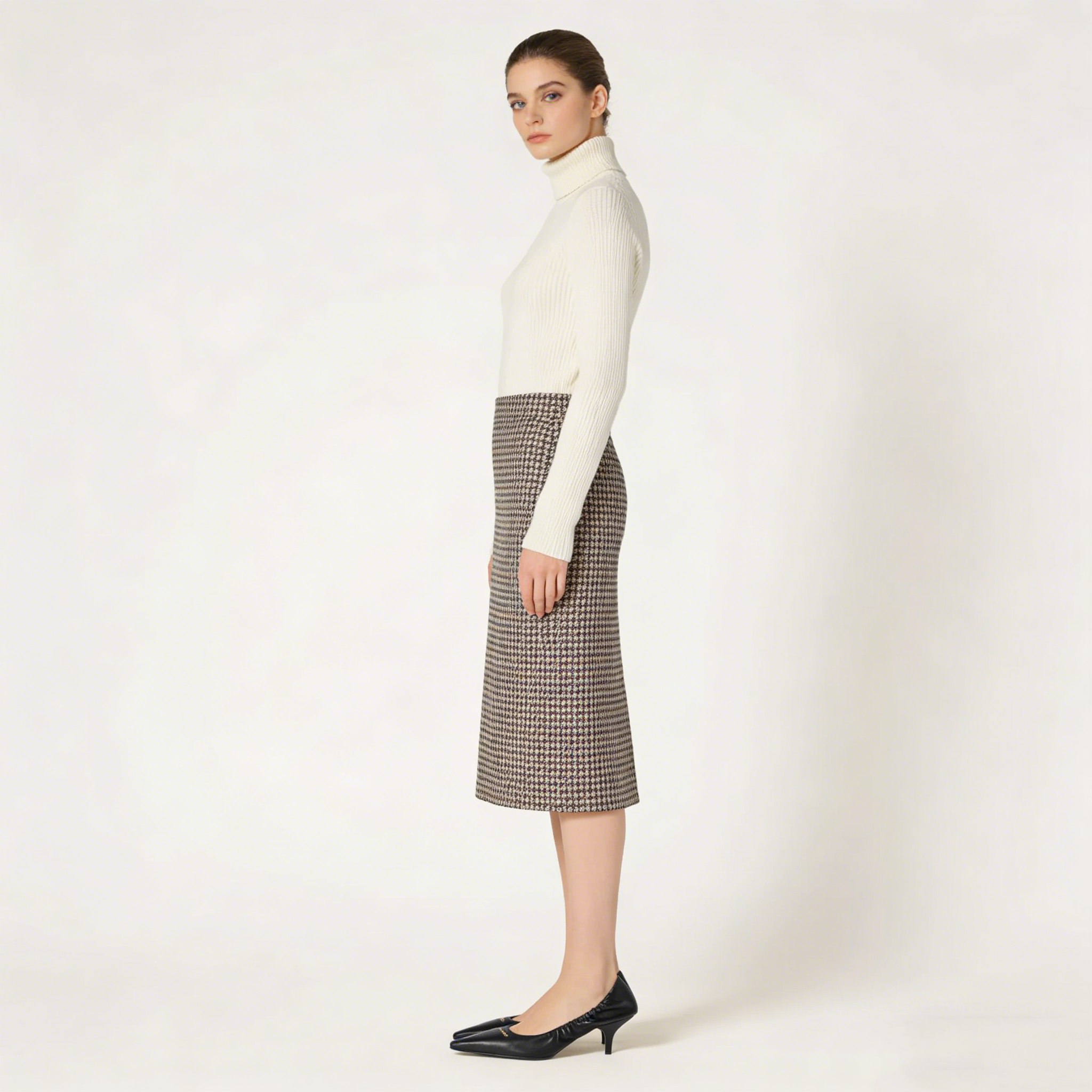 Women's Black Soft Nappa Leather Pumps