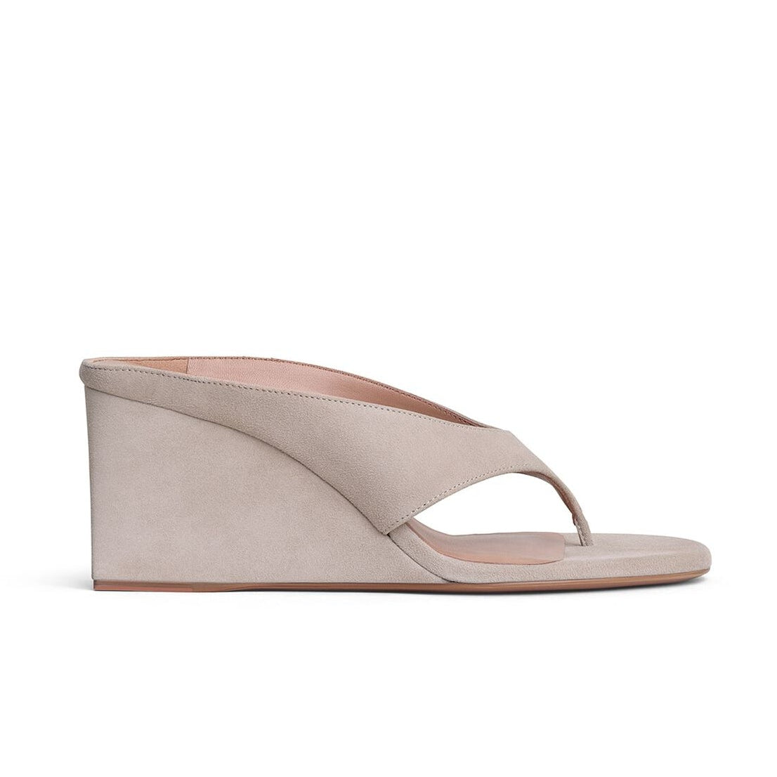 Grege Suede Cube Thong Mules