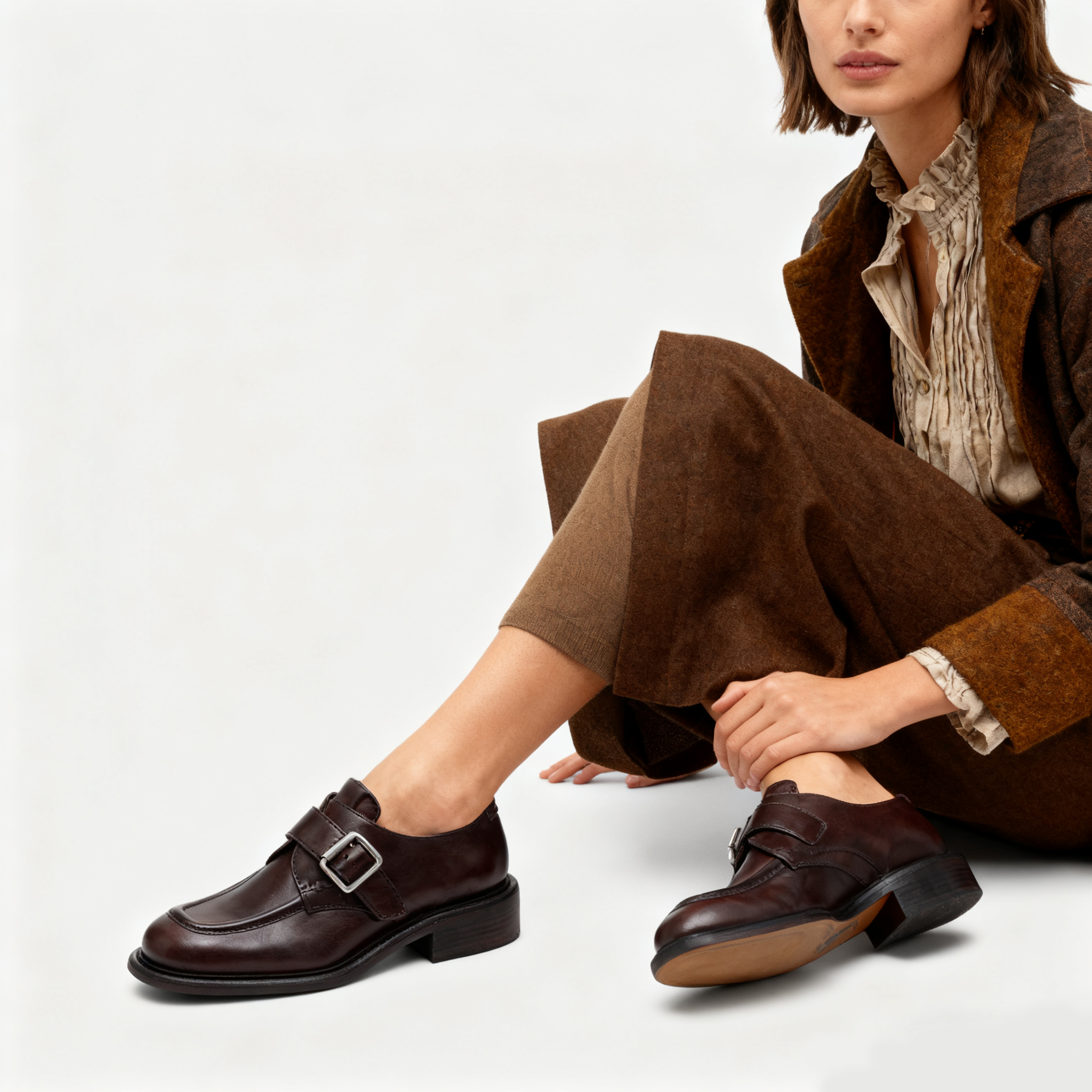 Polished Leather Brogue Shoes