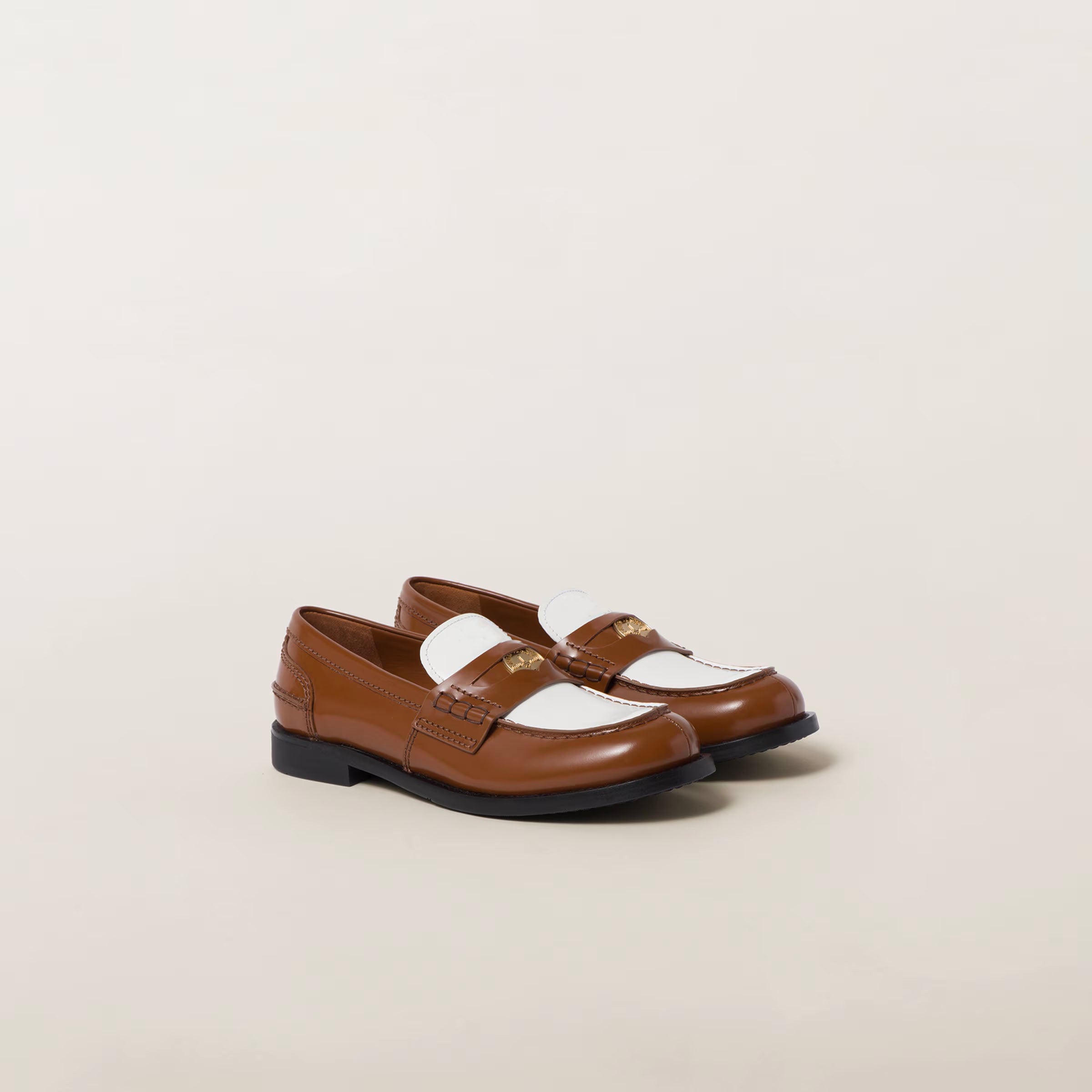 Leather penny loafers