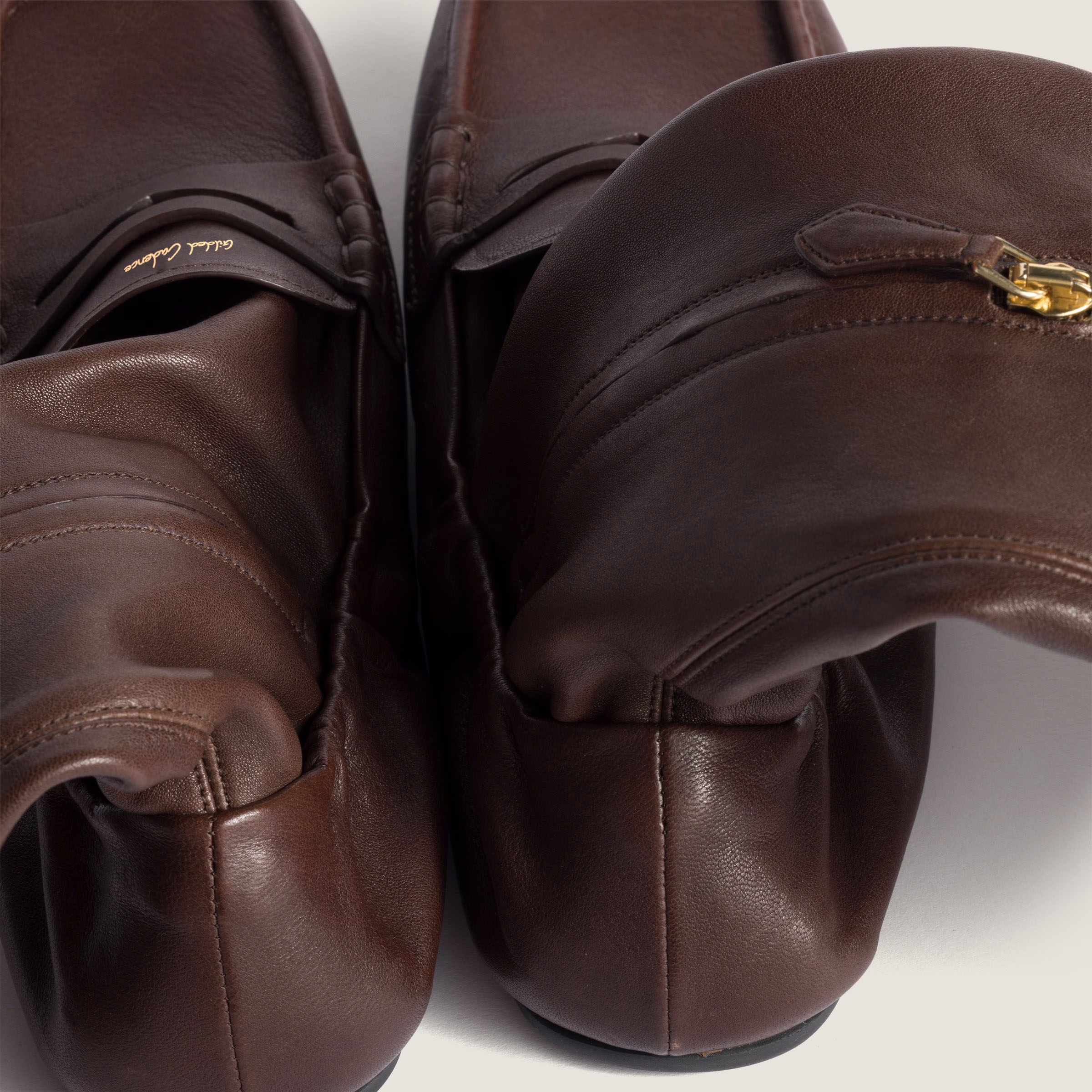 Ruches nappa leather boots