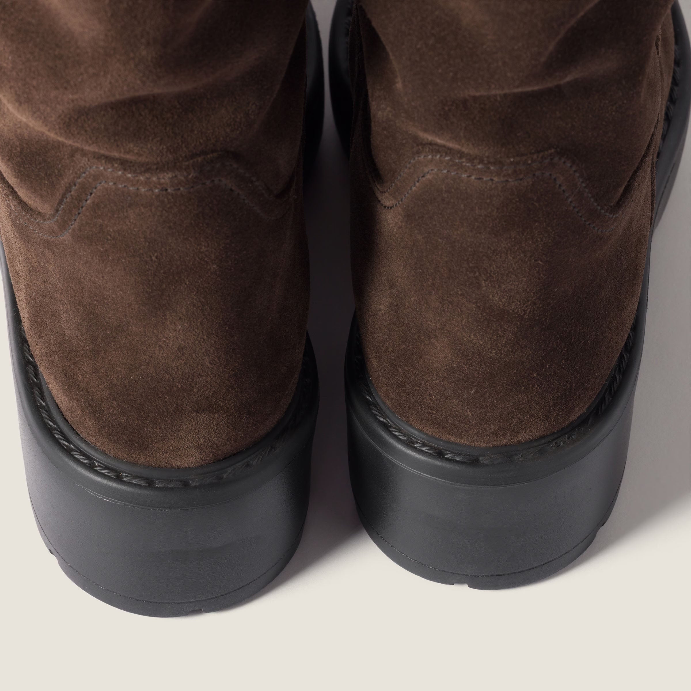 Women's Brown Suede Shearling Boots