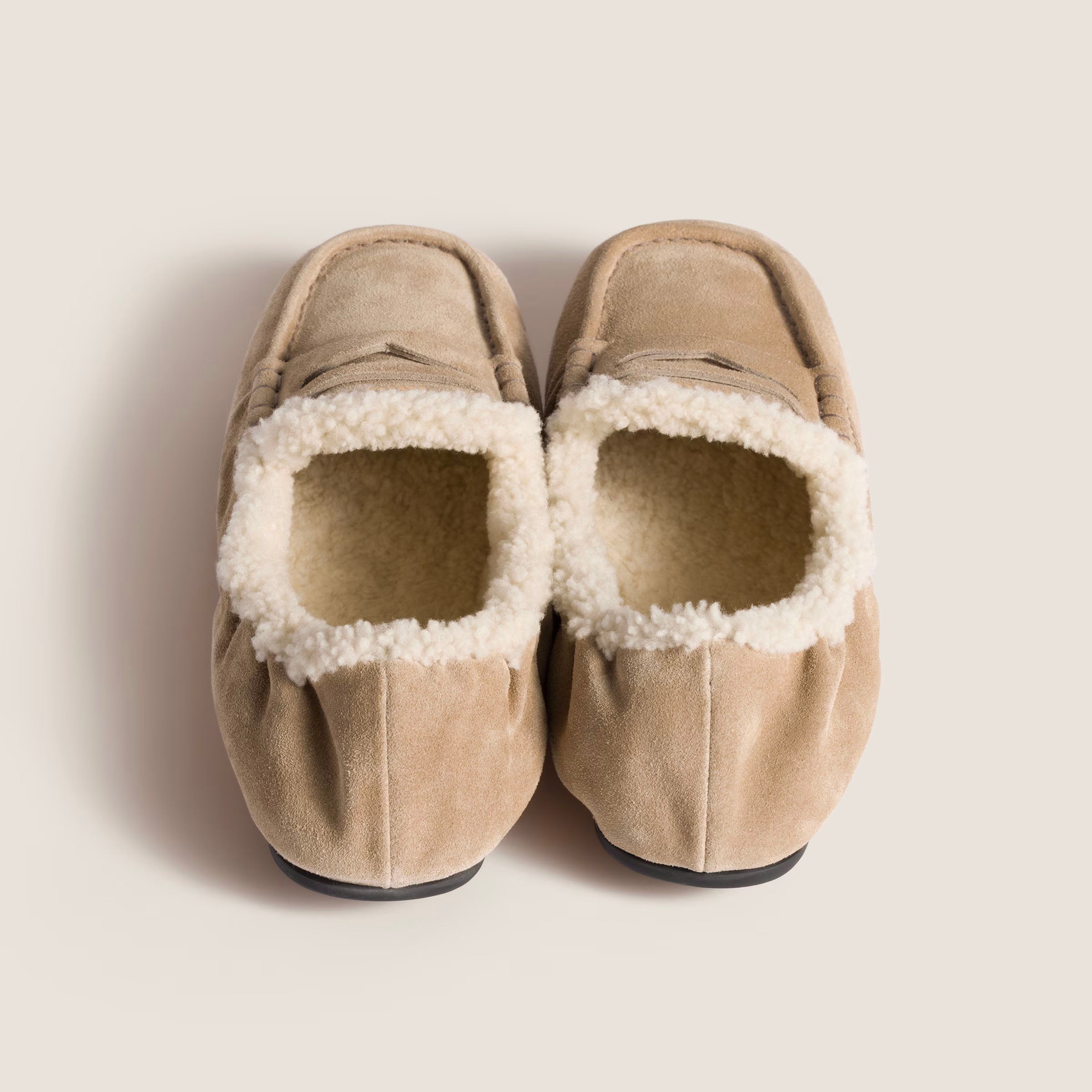 Ruches suede loafers