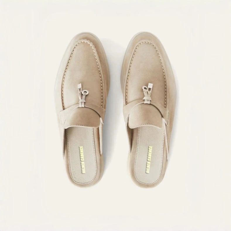 Women's Linen Suede Babouche Loafers