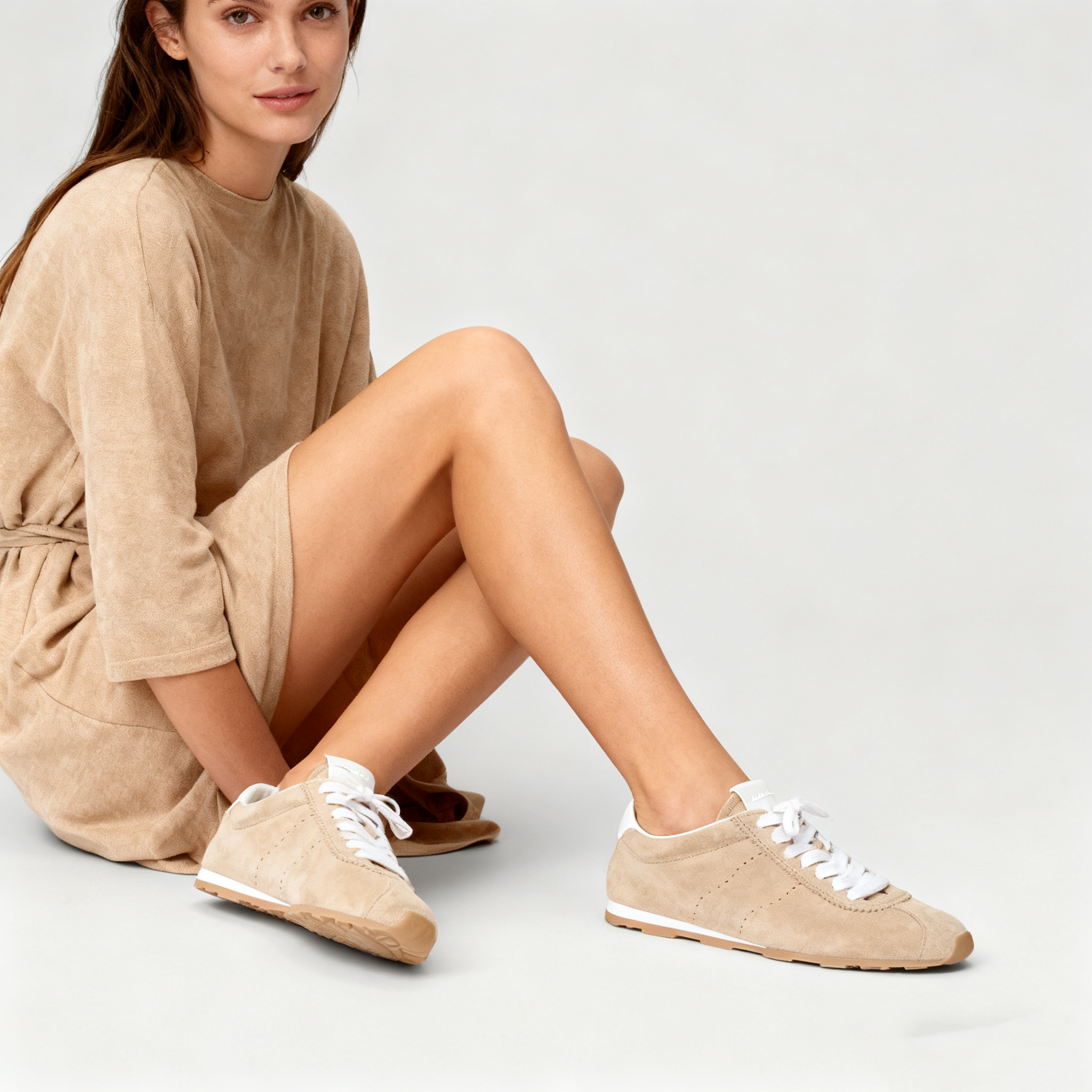 Plume suede sneakers