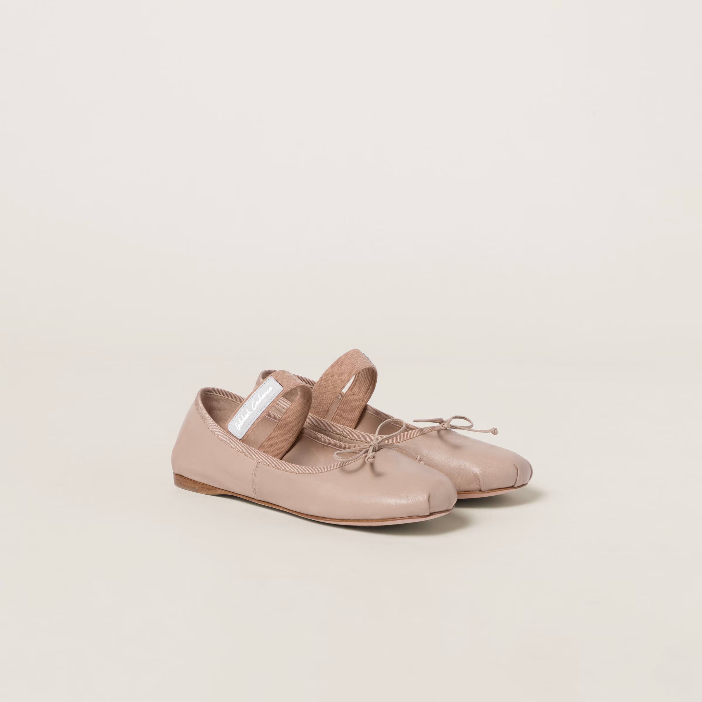 Leather ballerinas