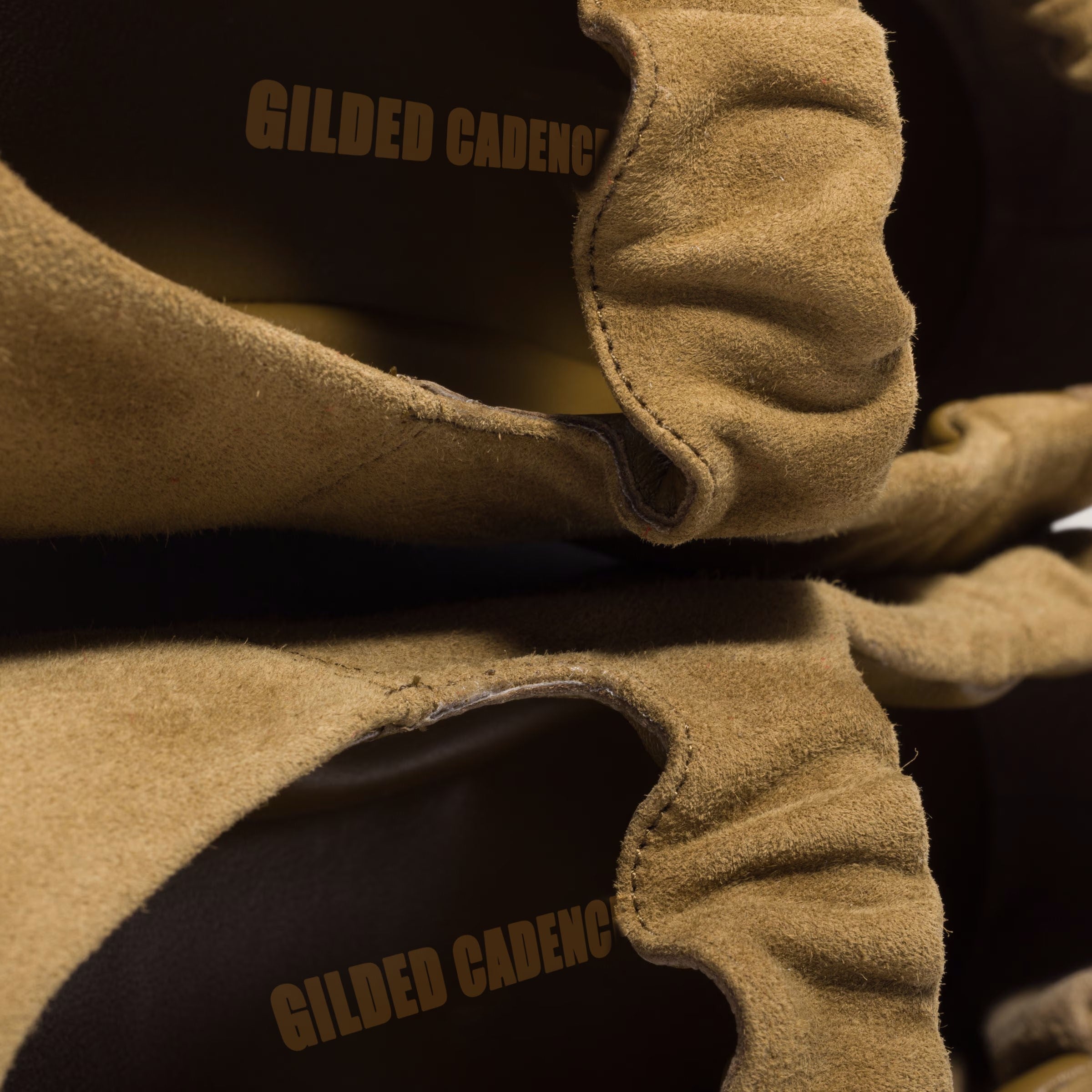 Ruches suede ballerinas