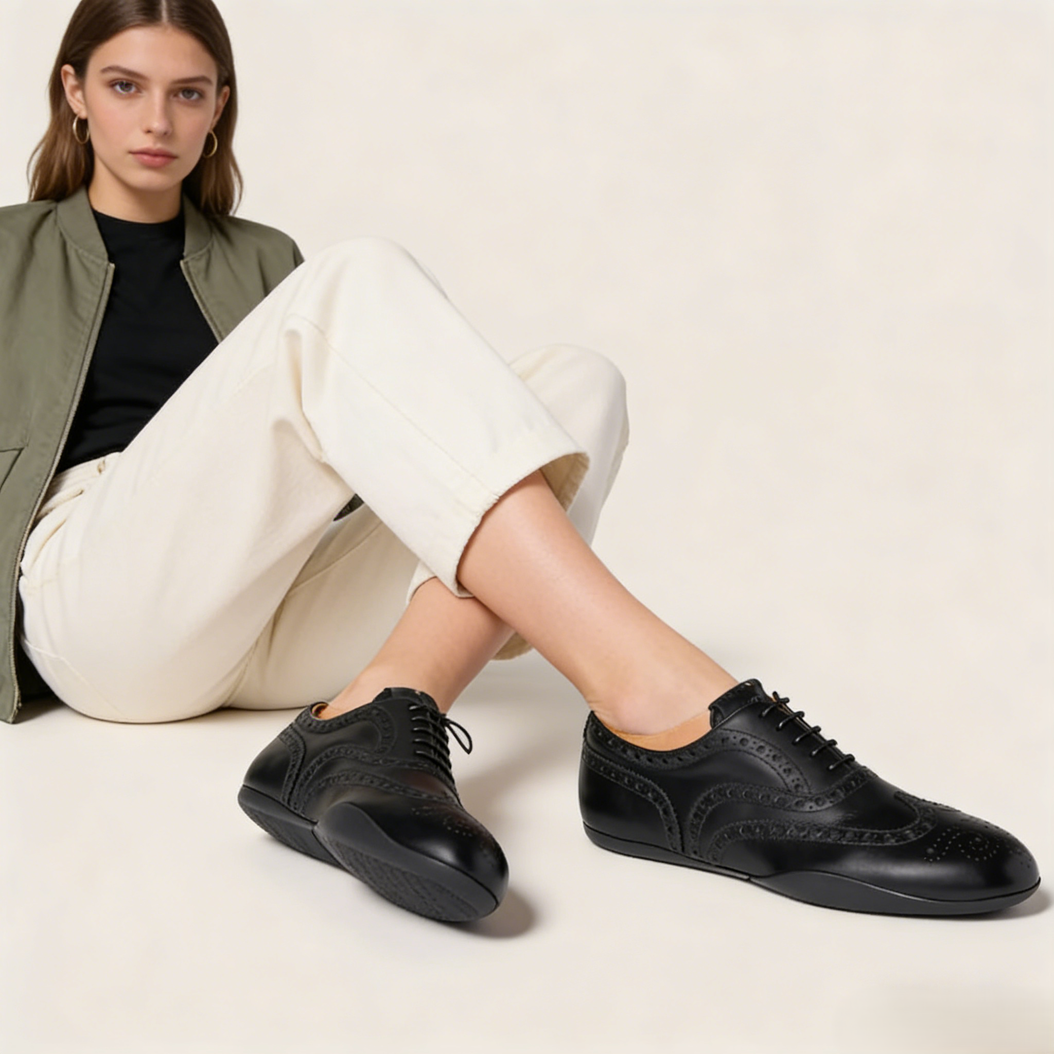 Calf Leather Brogue Dress Shoes