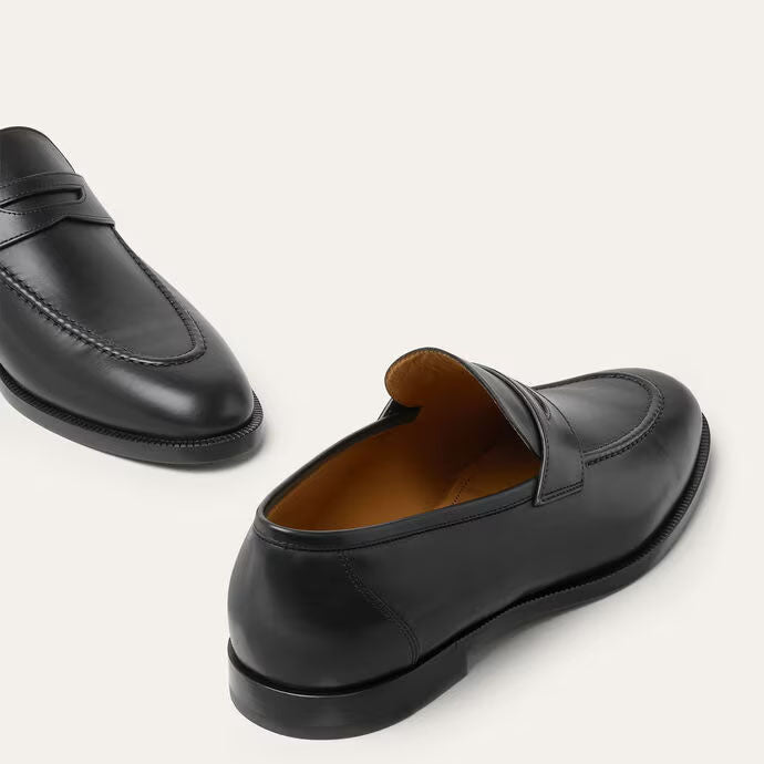 Women's Black Calfskin Sergio Loafers