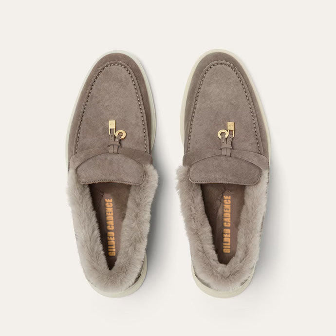Women's Rain Drops Suede Summer Loafers