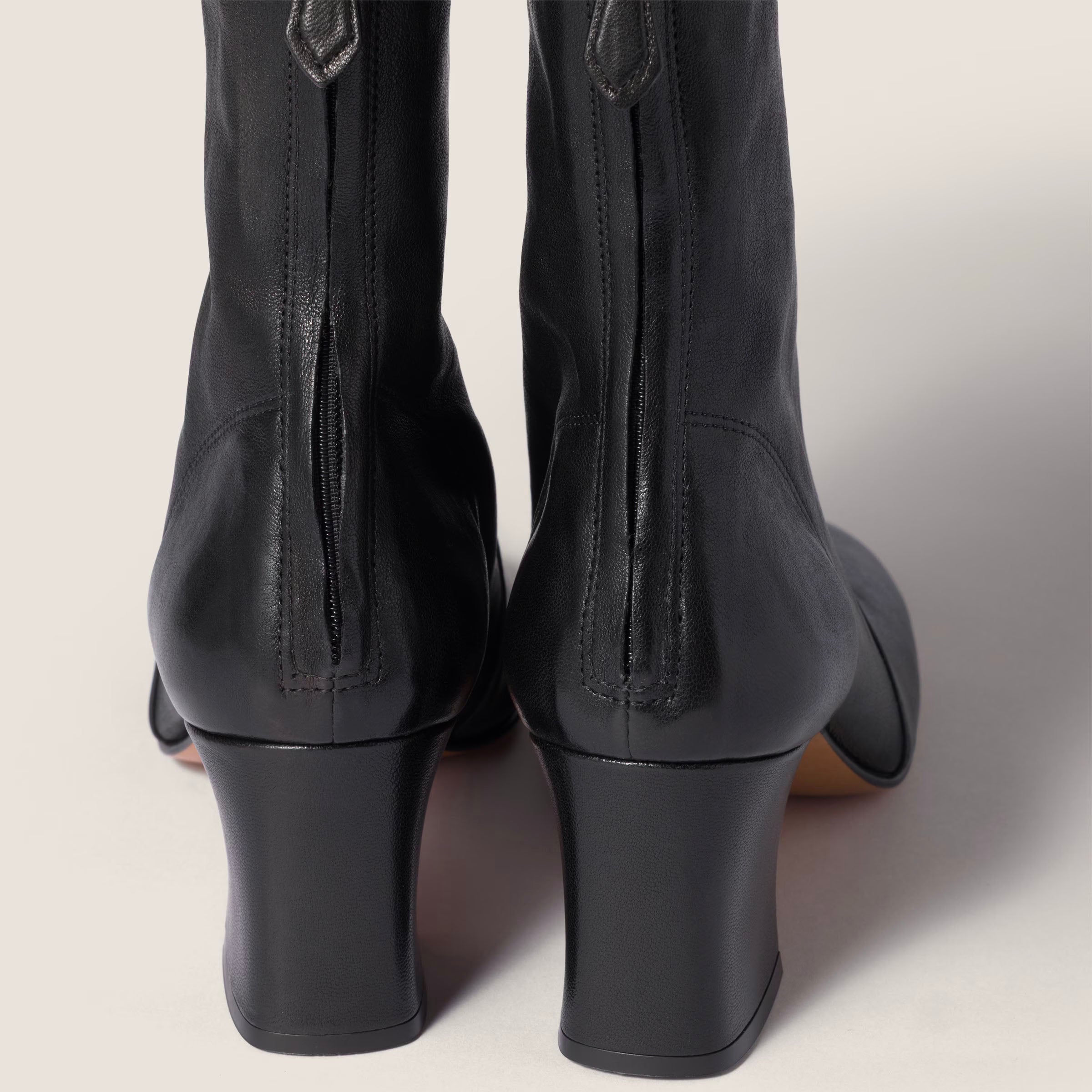 Nappa leather booties