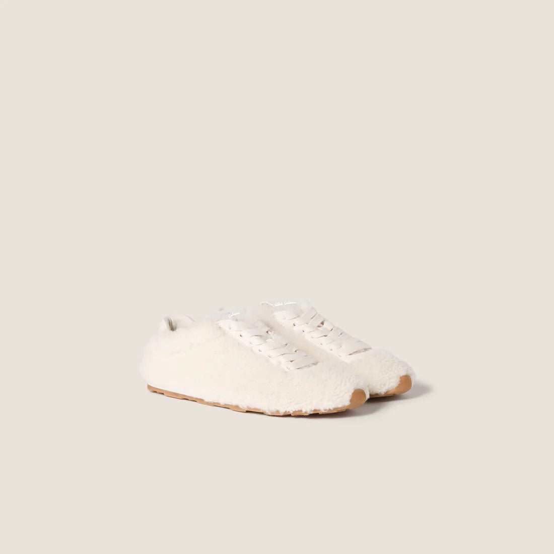 Plume shearling sneakers