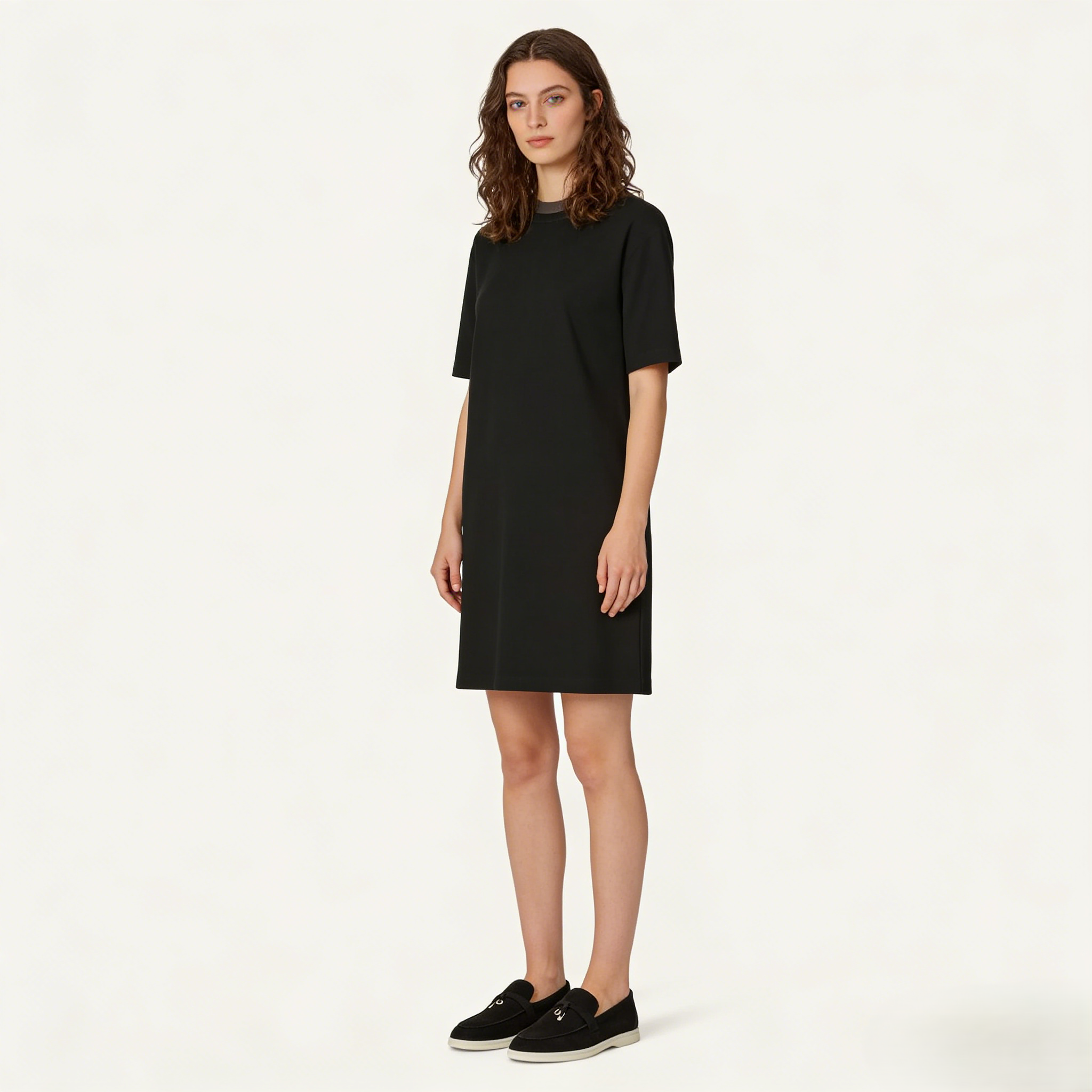 Women's Black Suede Summer Loafers