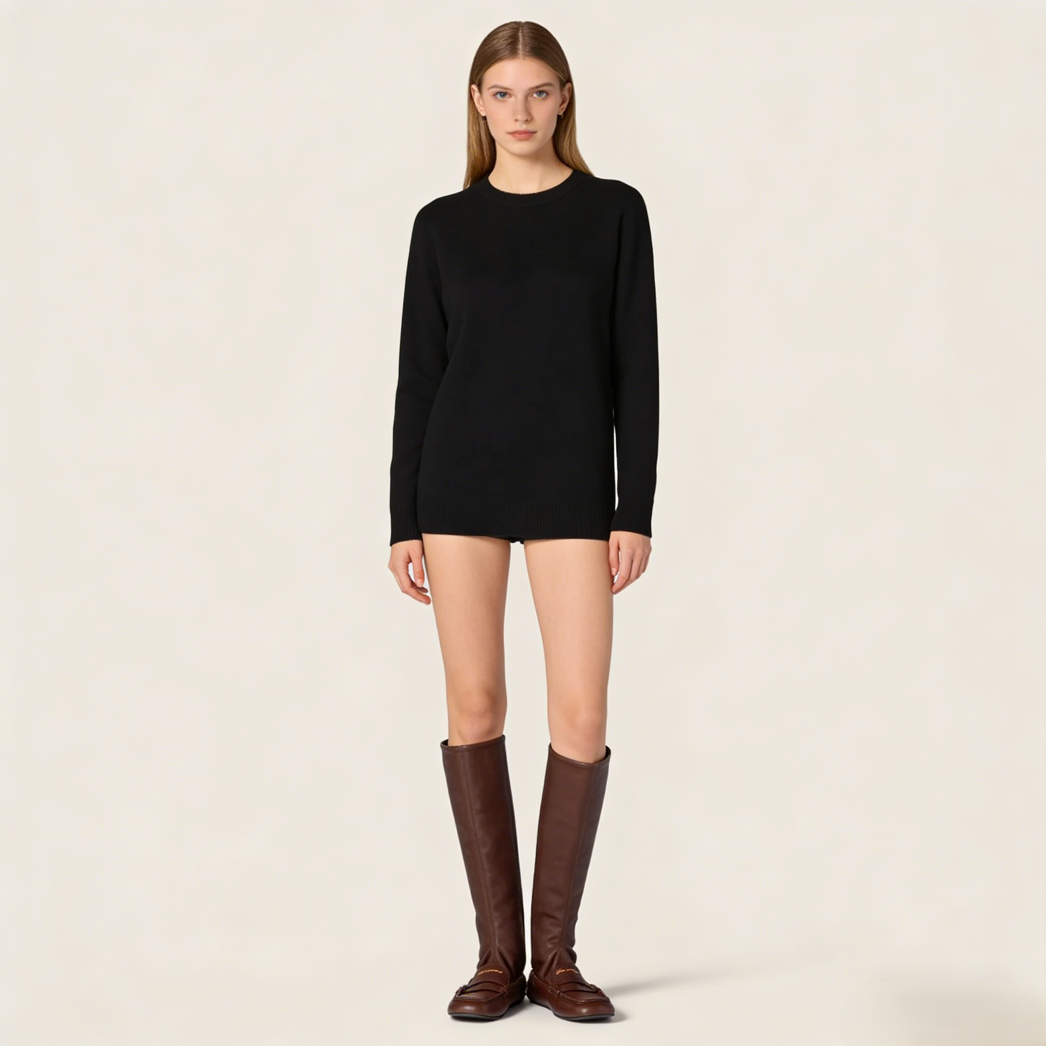 Ruches nappa leather boots