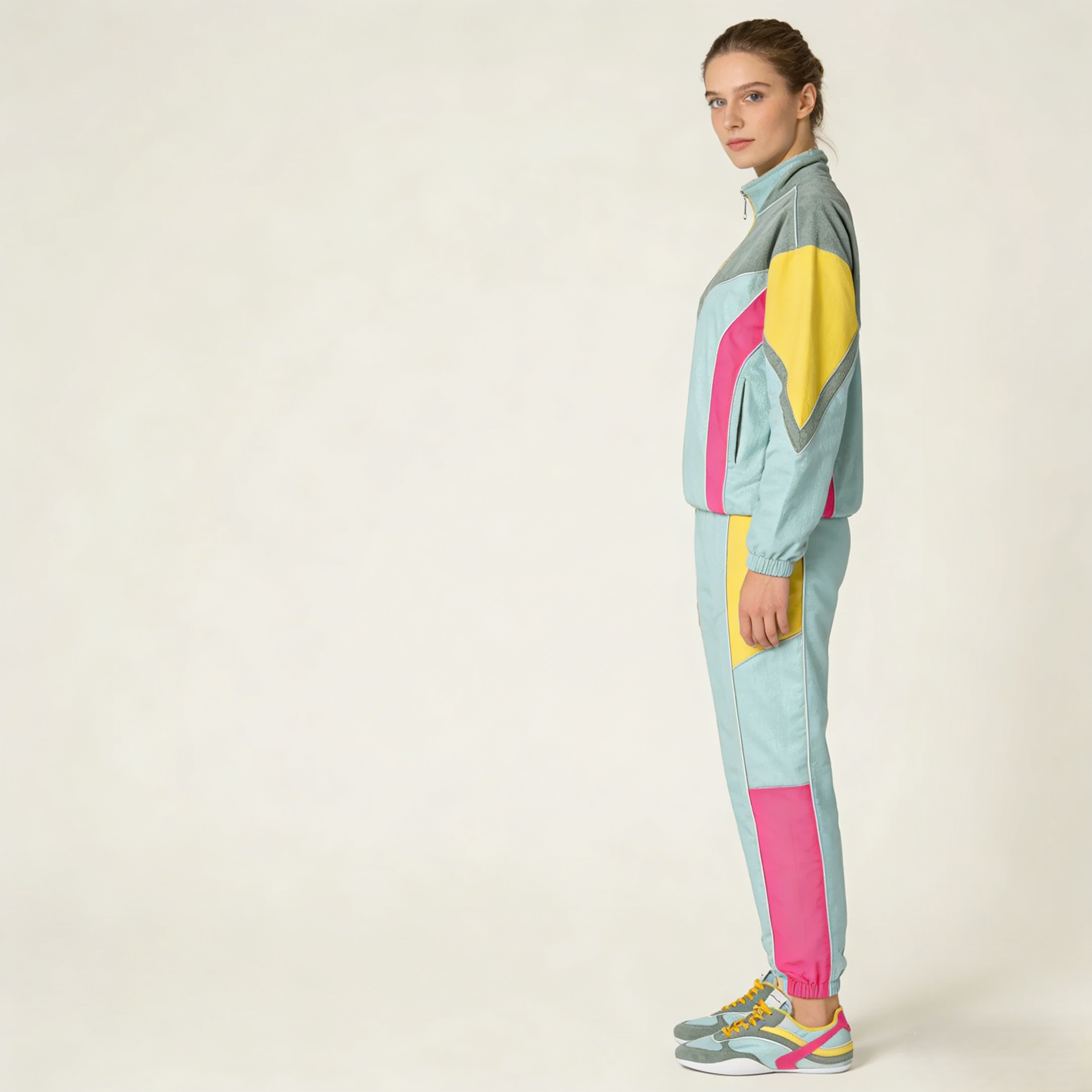 Gymnasium Tech Fabric Sneakers - Anise