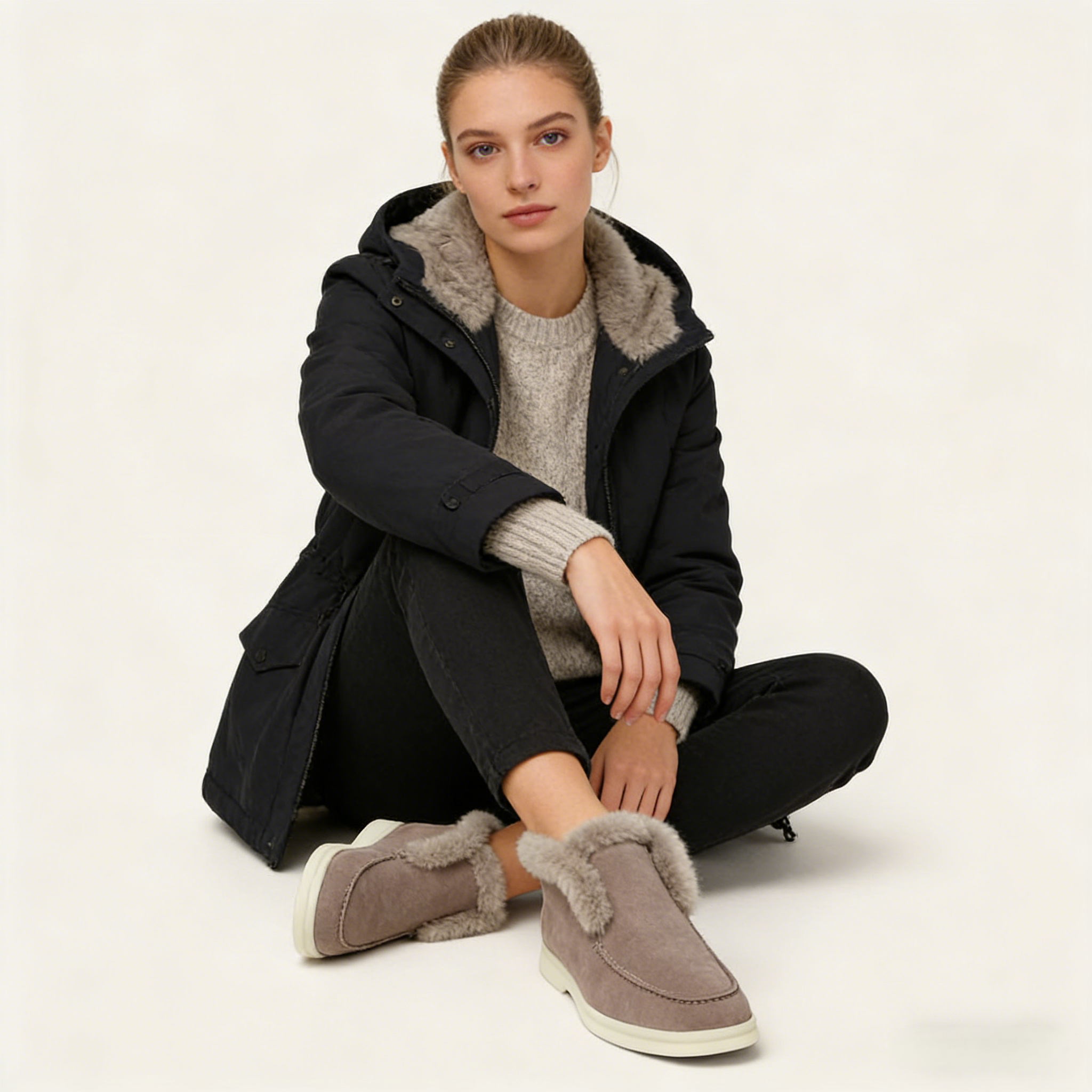 Women's Metallic Silver Open Walk Boots