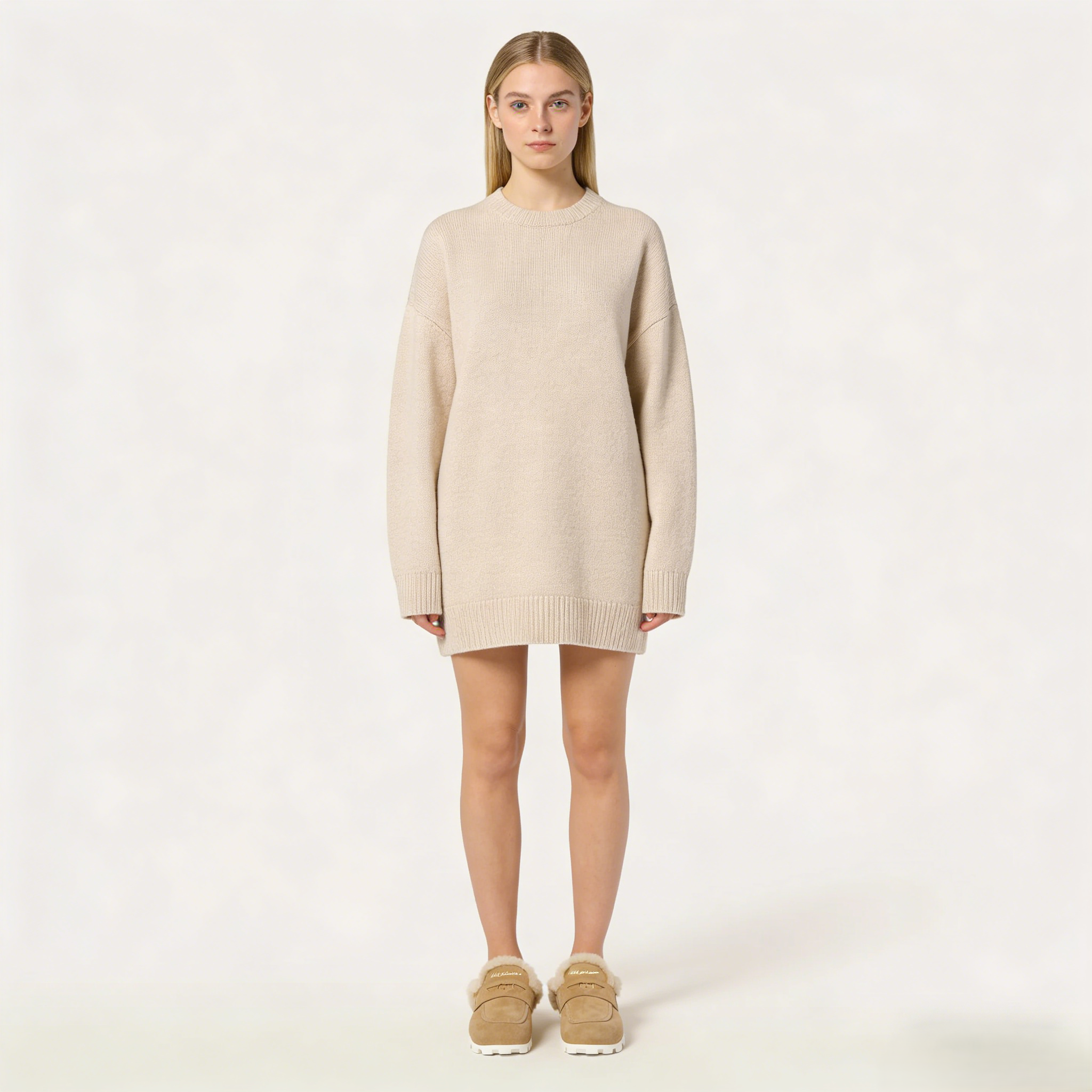 Suede Slip-On Mules - Casual Flats