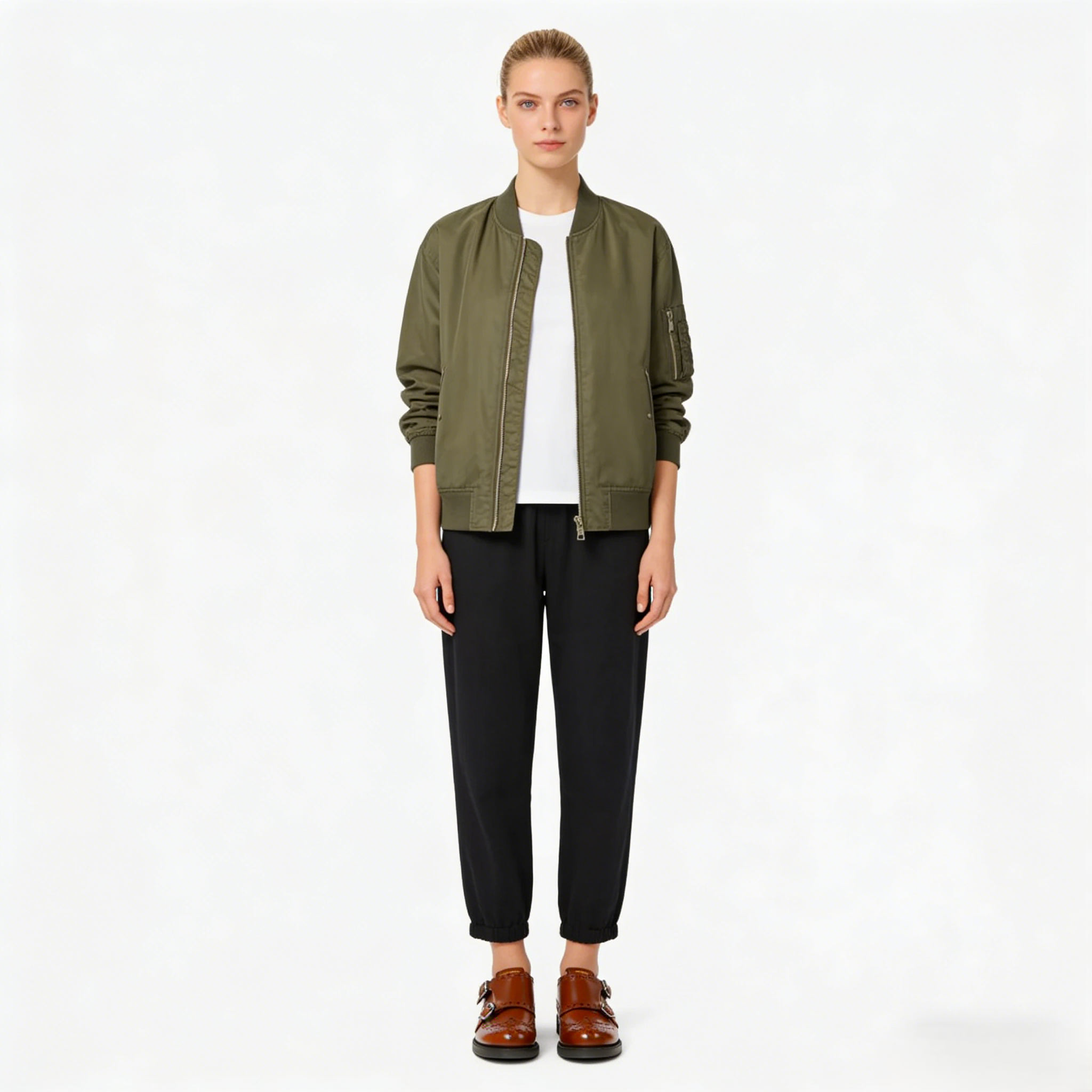 Double Monk Strap Leather Brogues