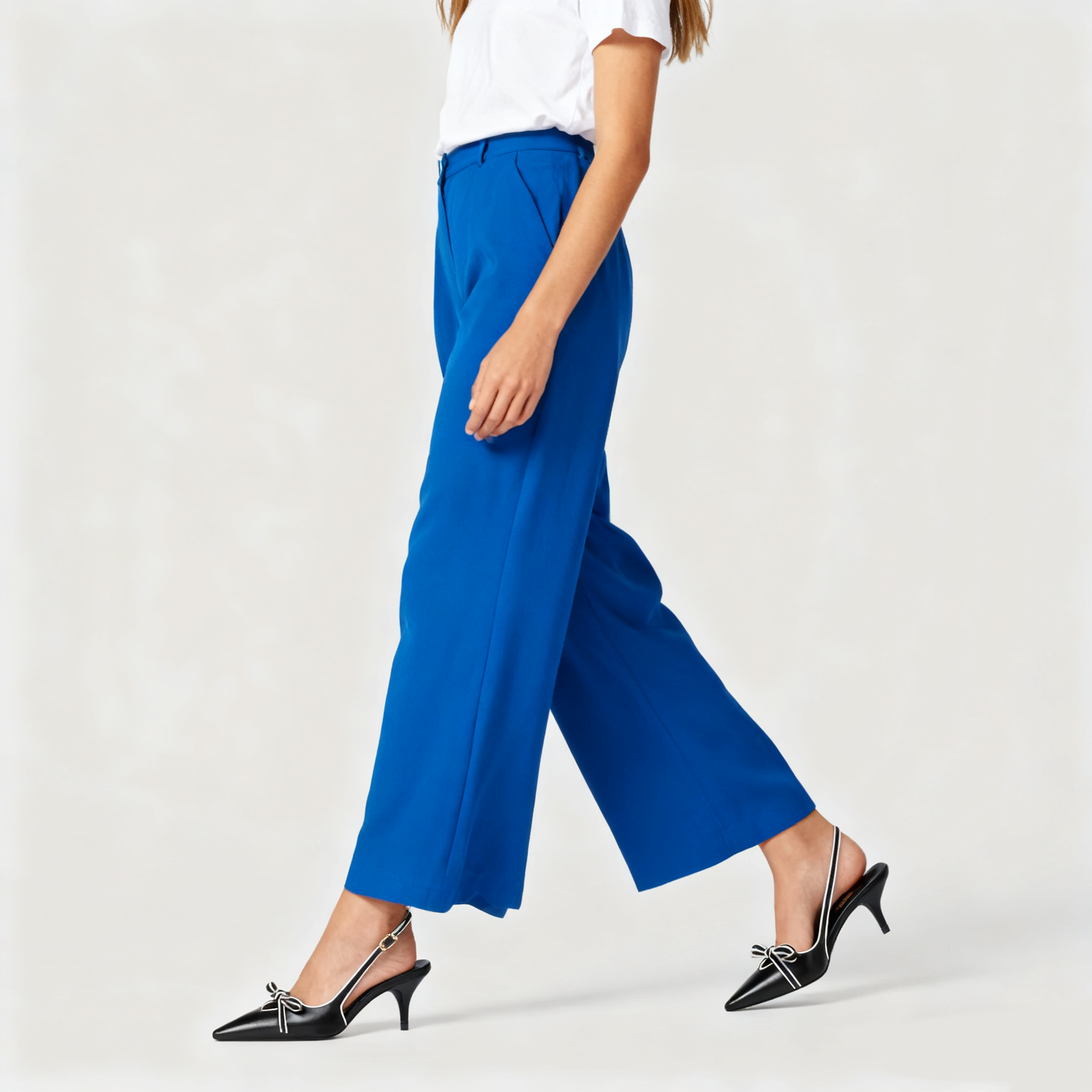 Nappa leather slingback pumps