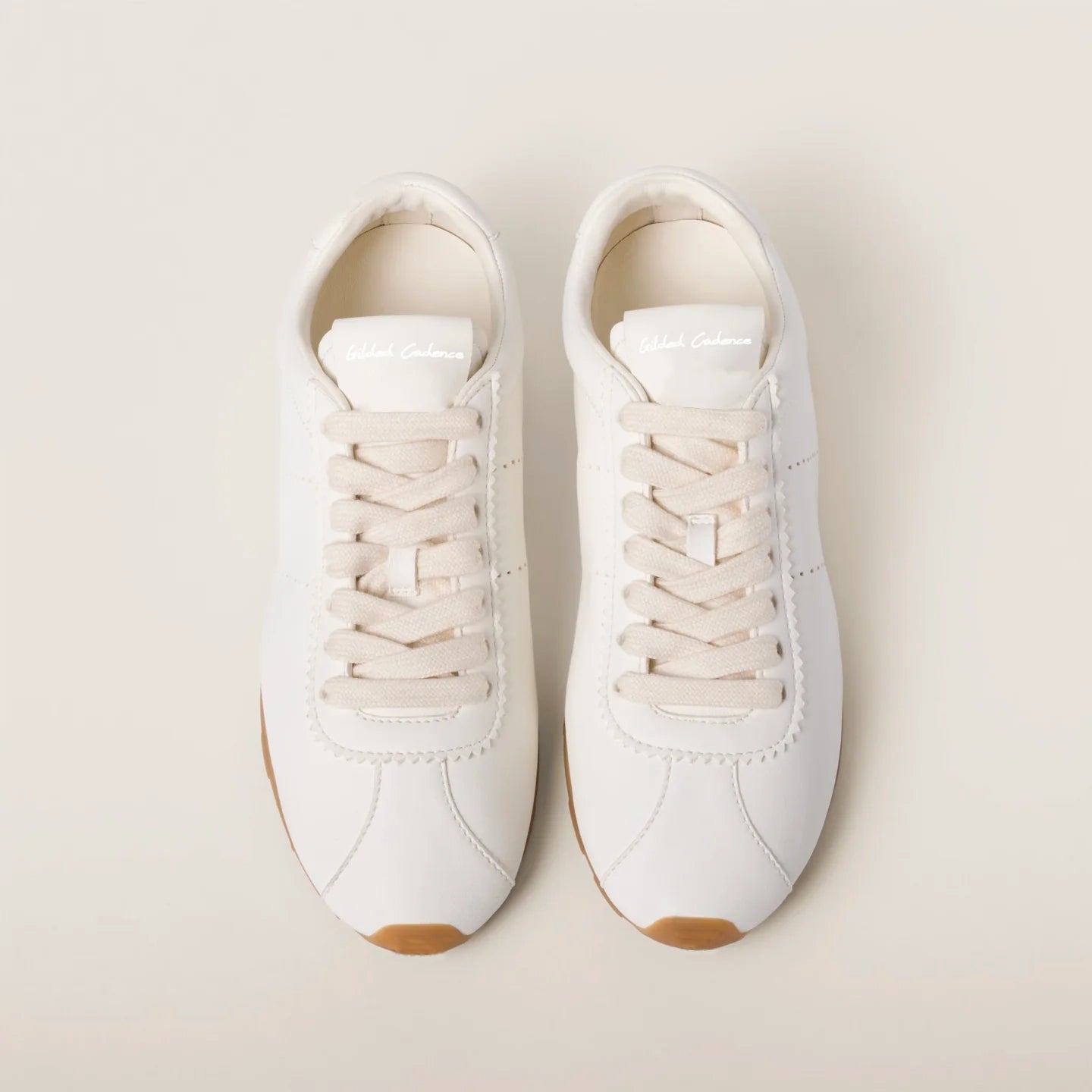 Plume nappa leather sneakers