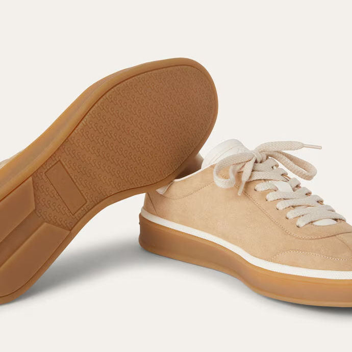 Suede Tennis Walk Sneakers - Windy Dunes