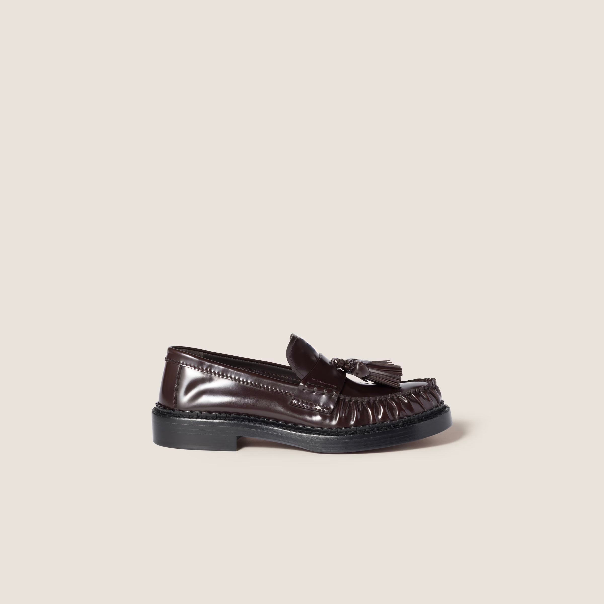 Tassel loafers in polished leather
