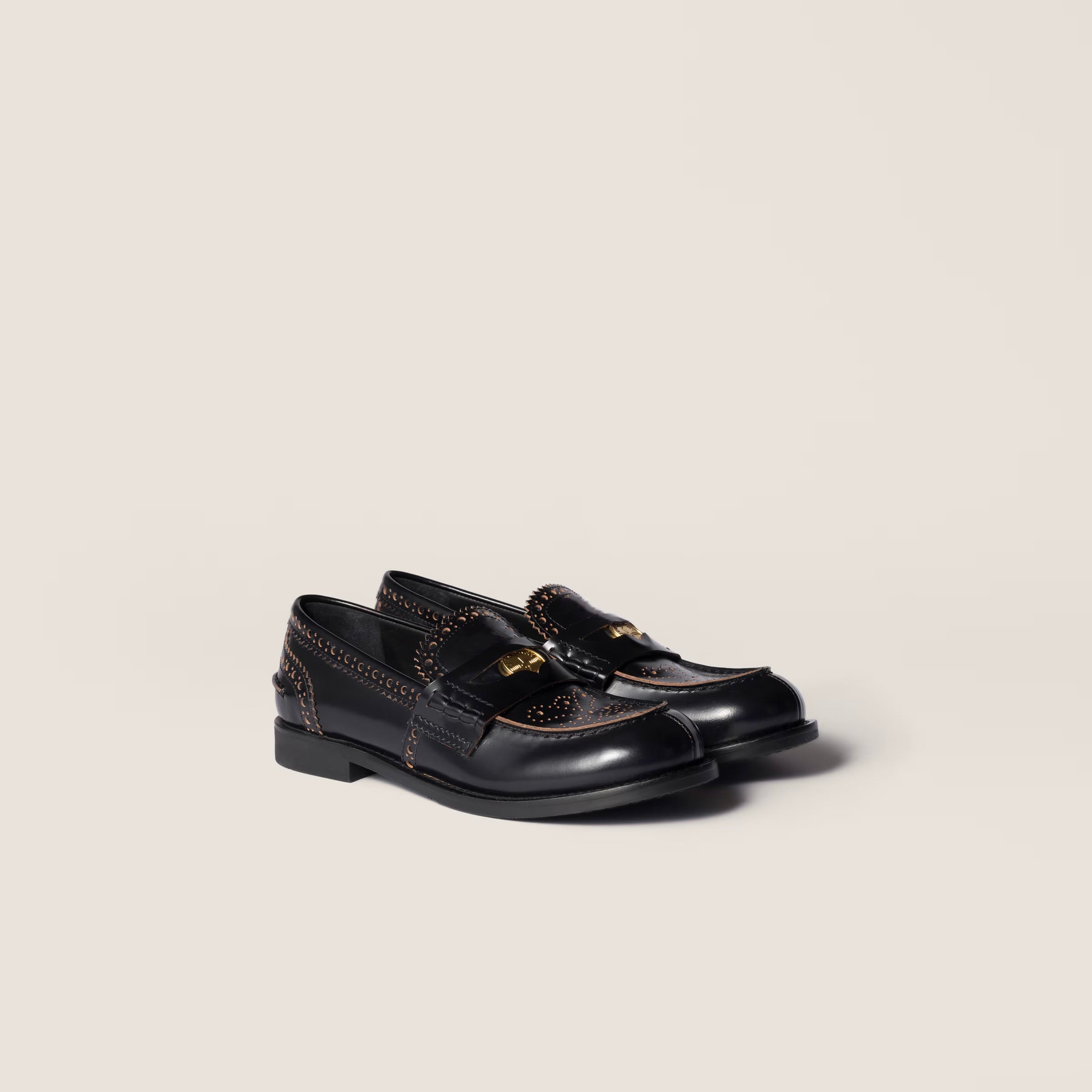 Leather loafers