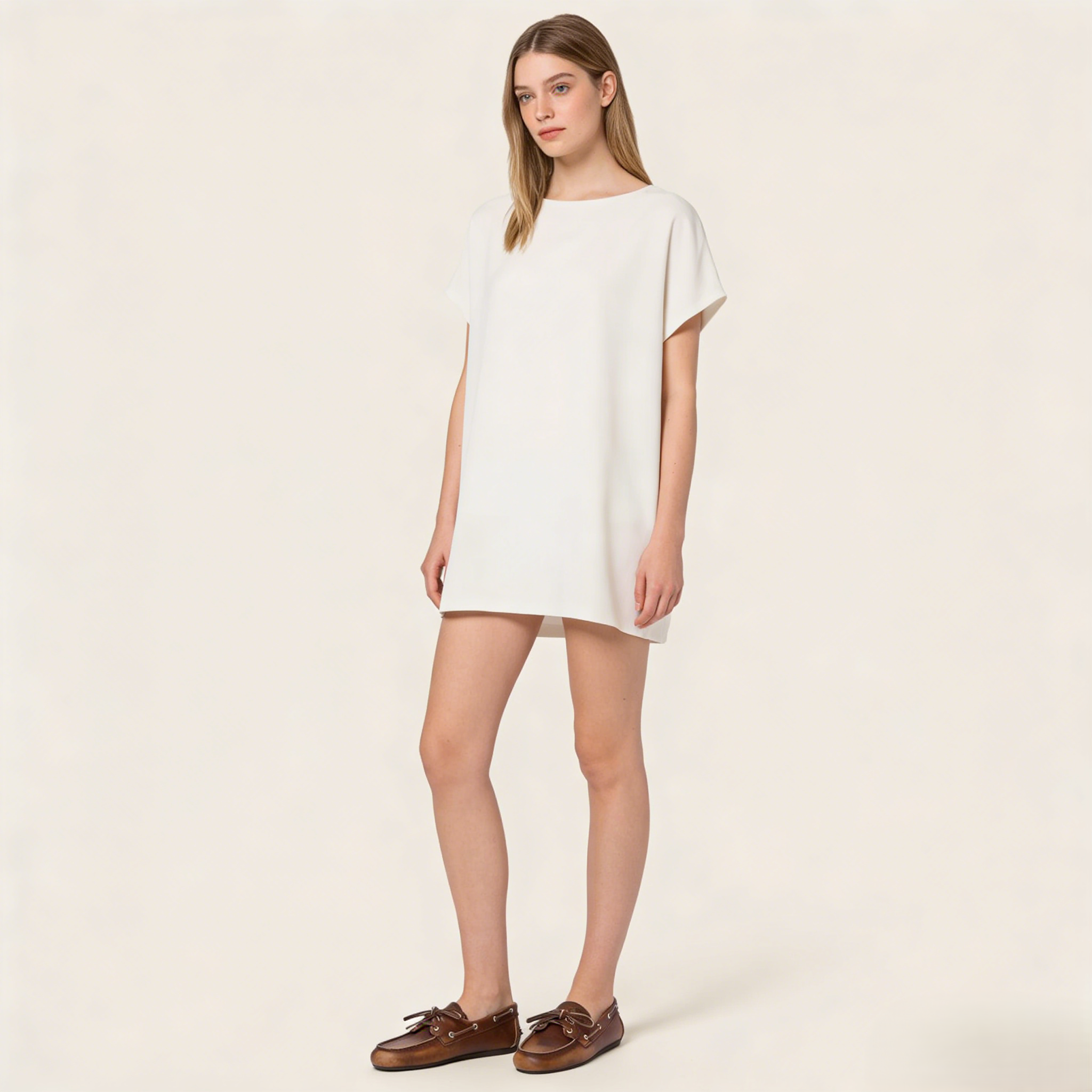 Women's Unlined Bleached Leather Loafers