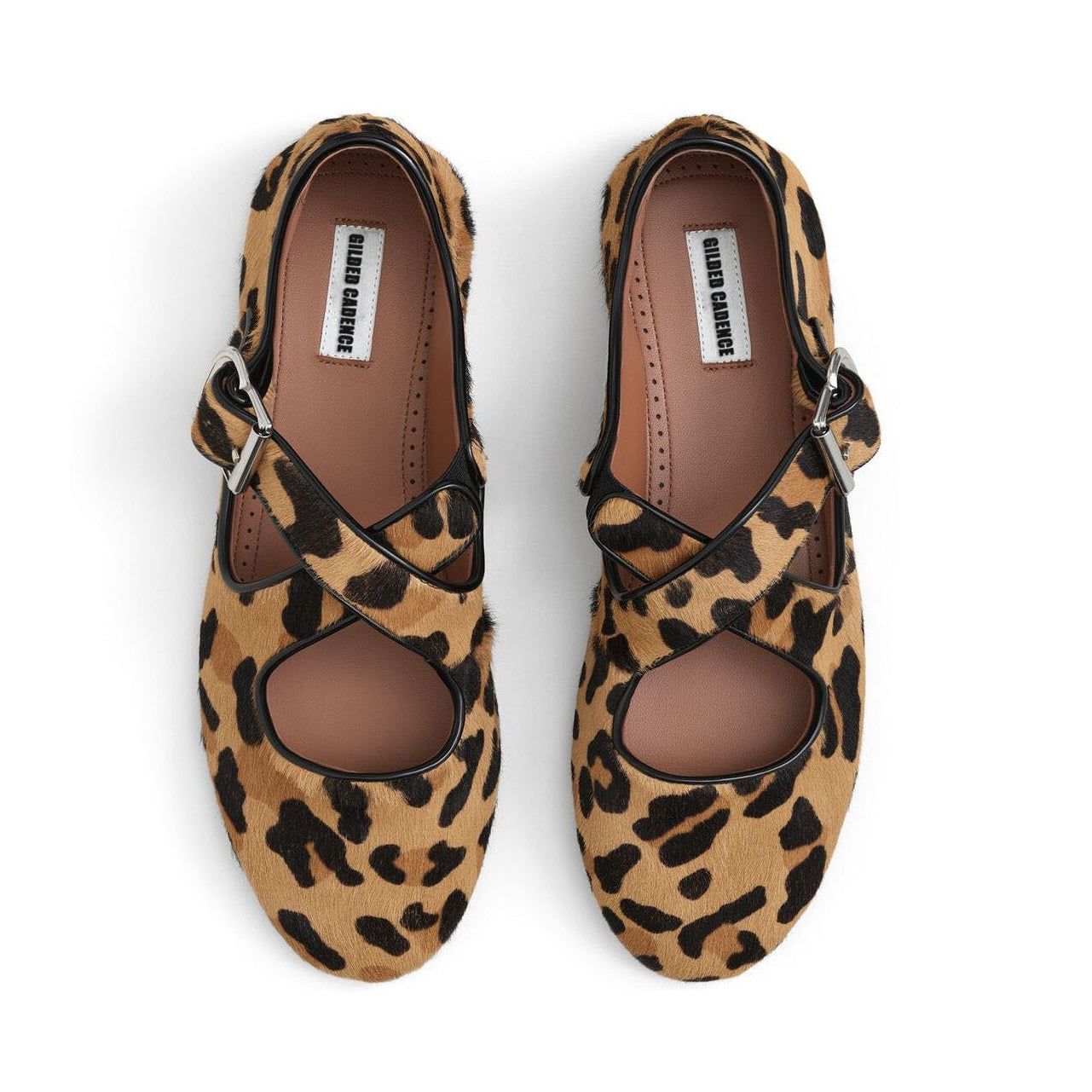 Leopard Print Haircalf Ballet Flats