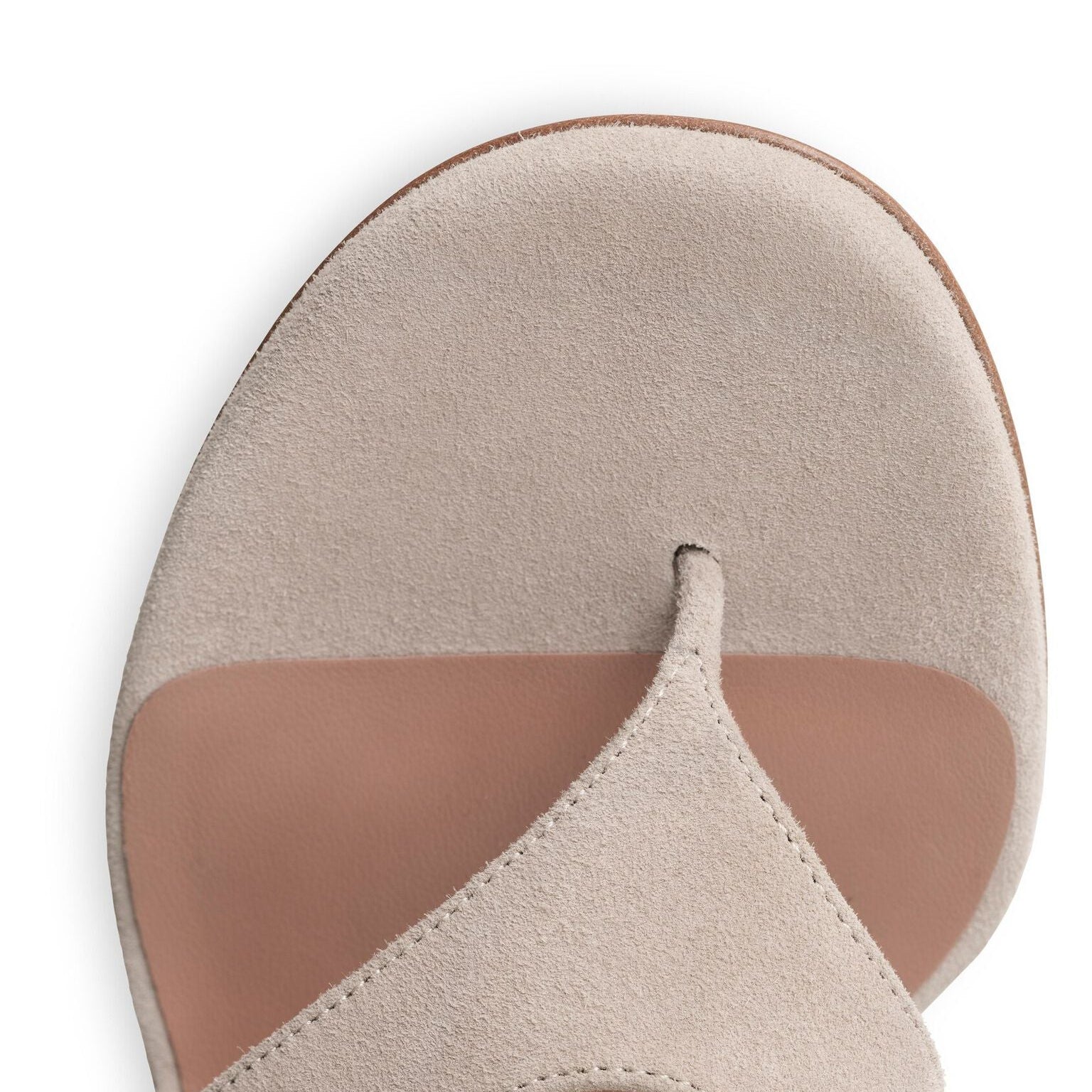 Grege Suede Cube Thong Mules