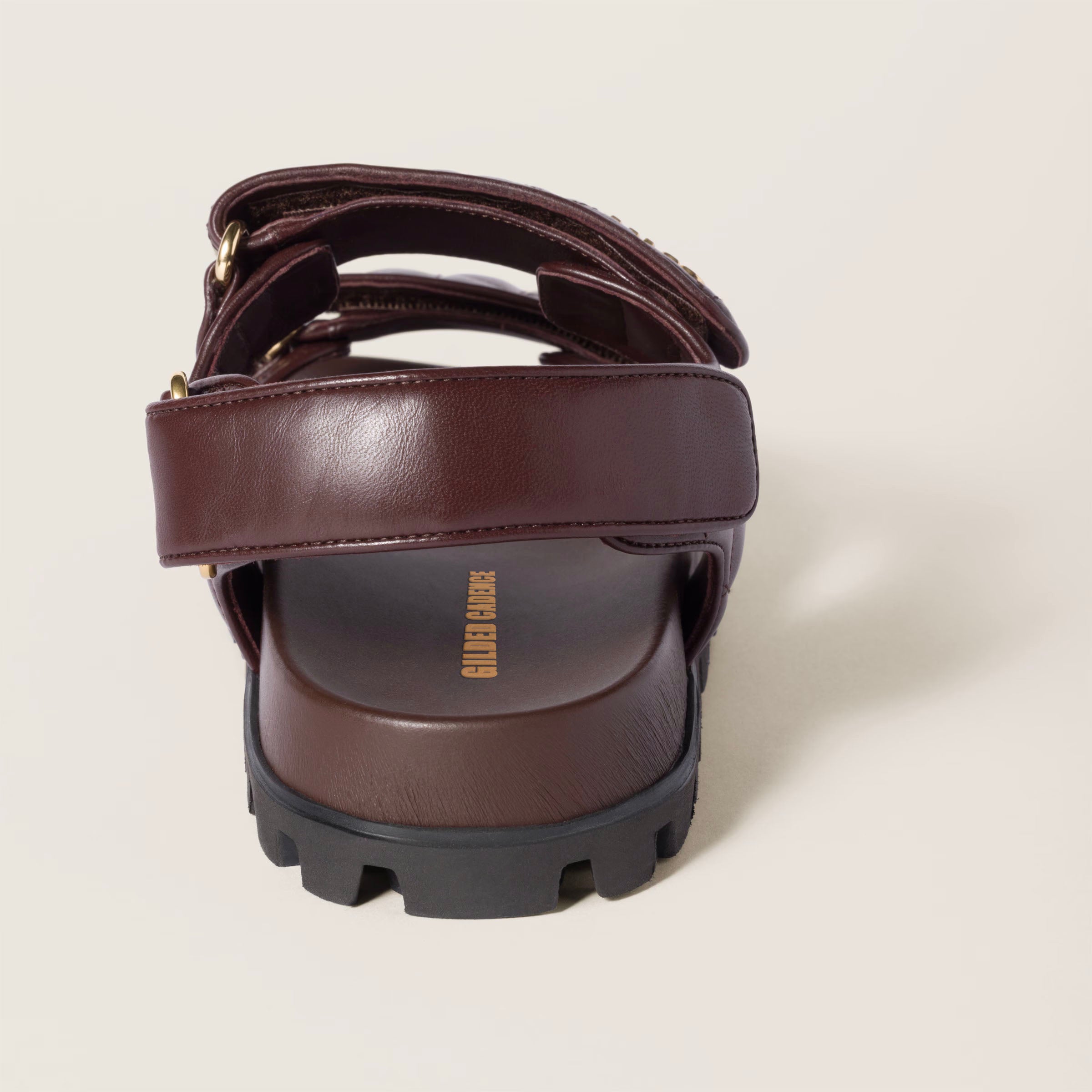 Sporty matelassé nappa leather sandals