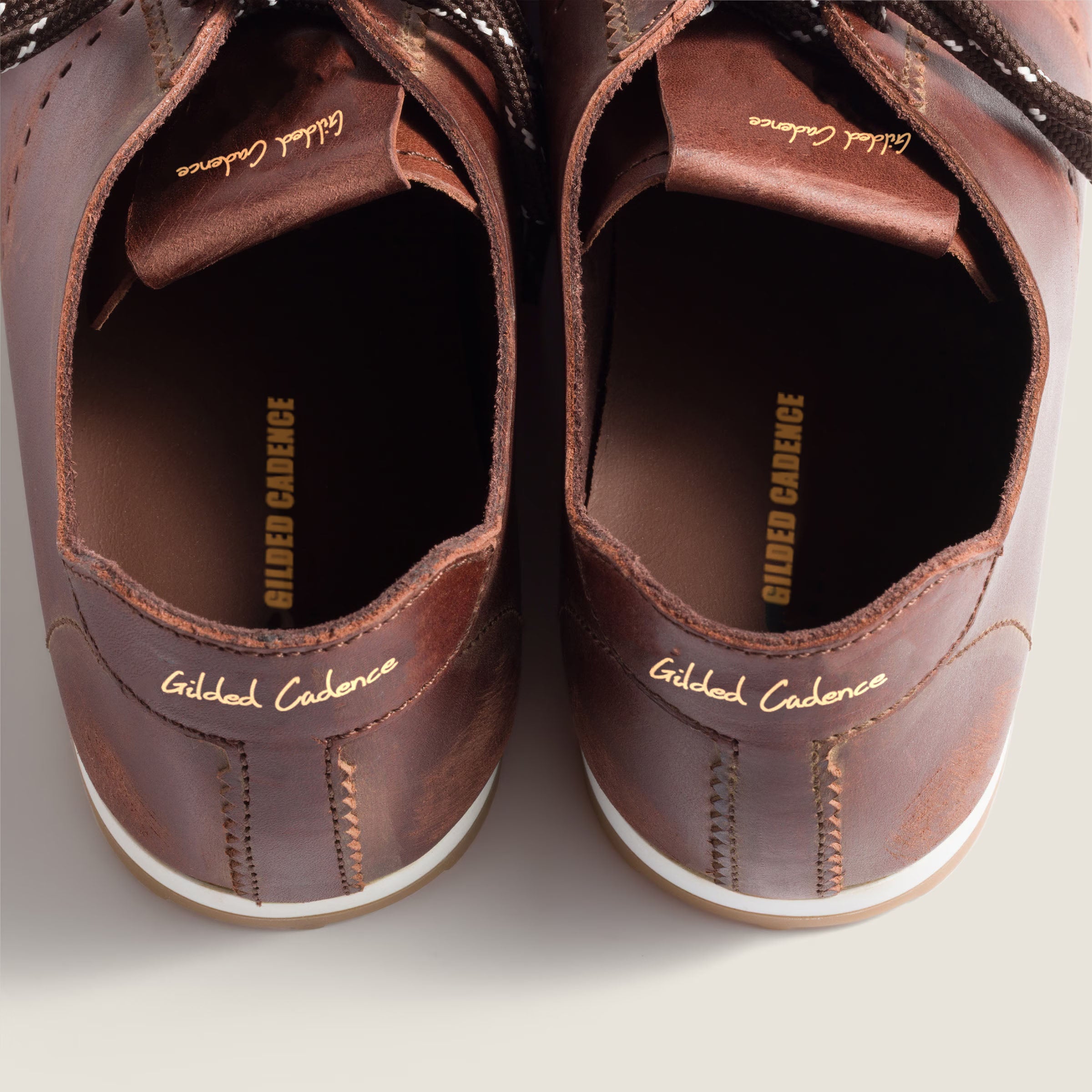 Plume Ultralight Leather Sneakers - Brown