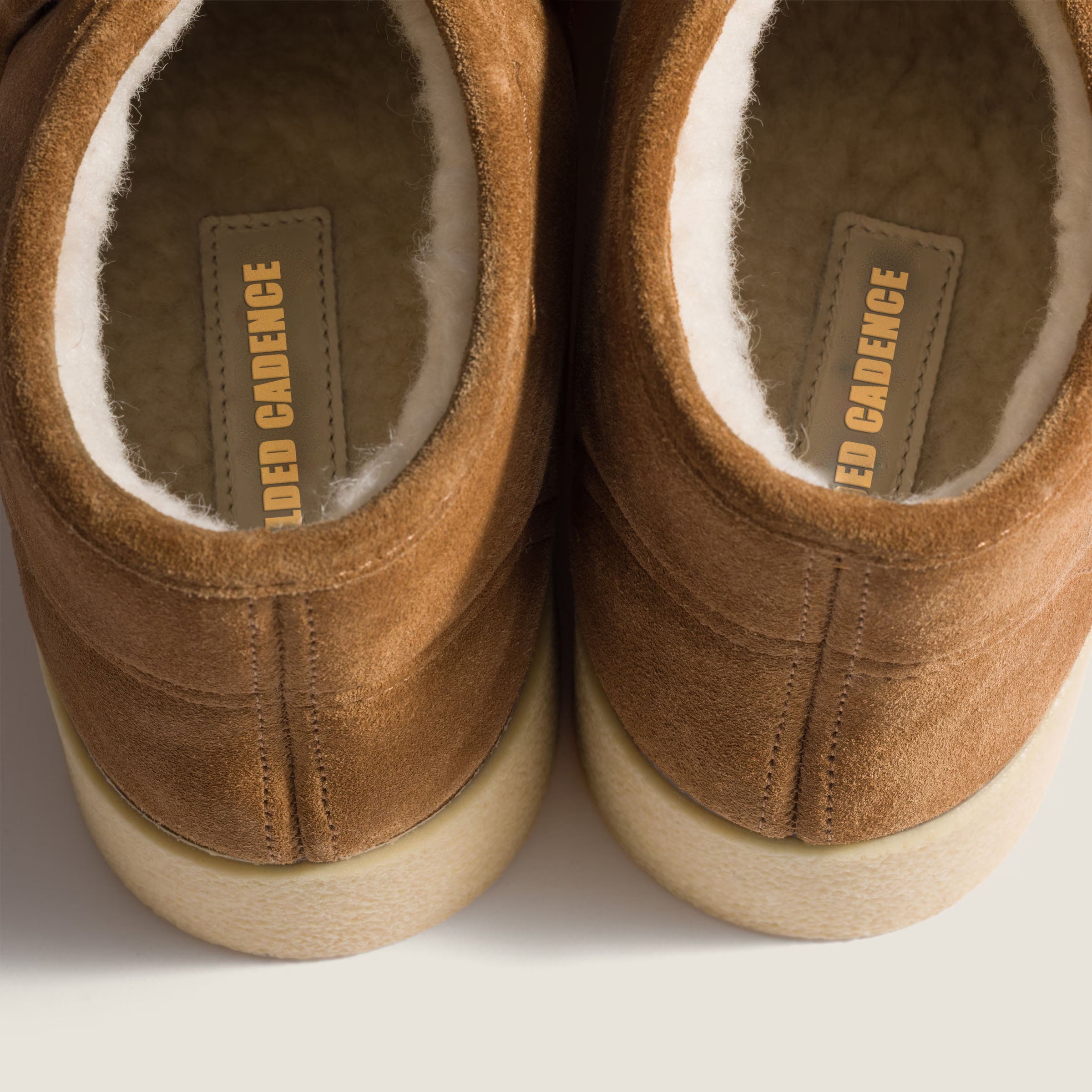 Bronze Metallic Shearling Mini Boots