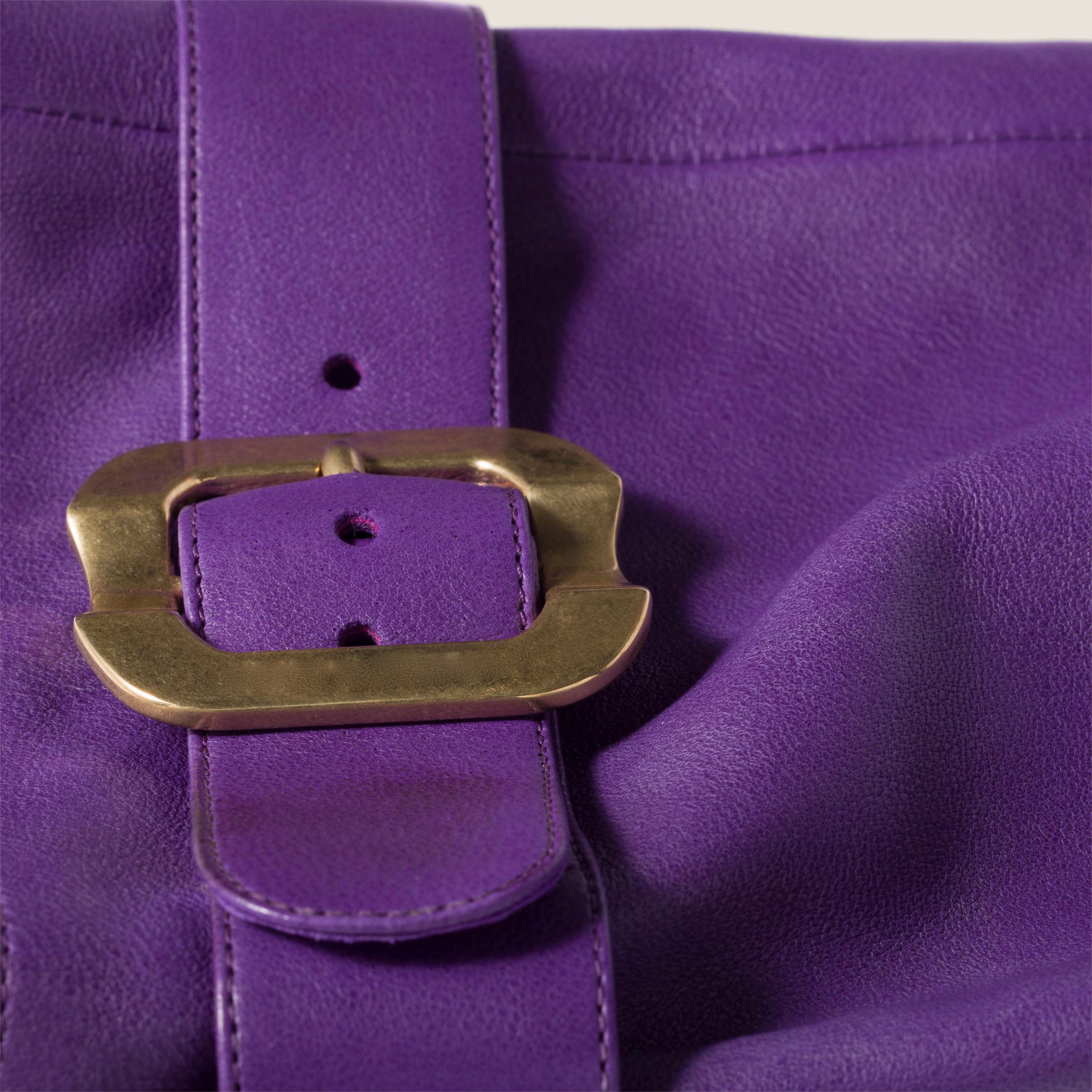 Nappa leather boots with buckle