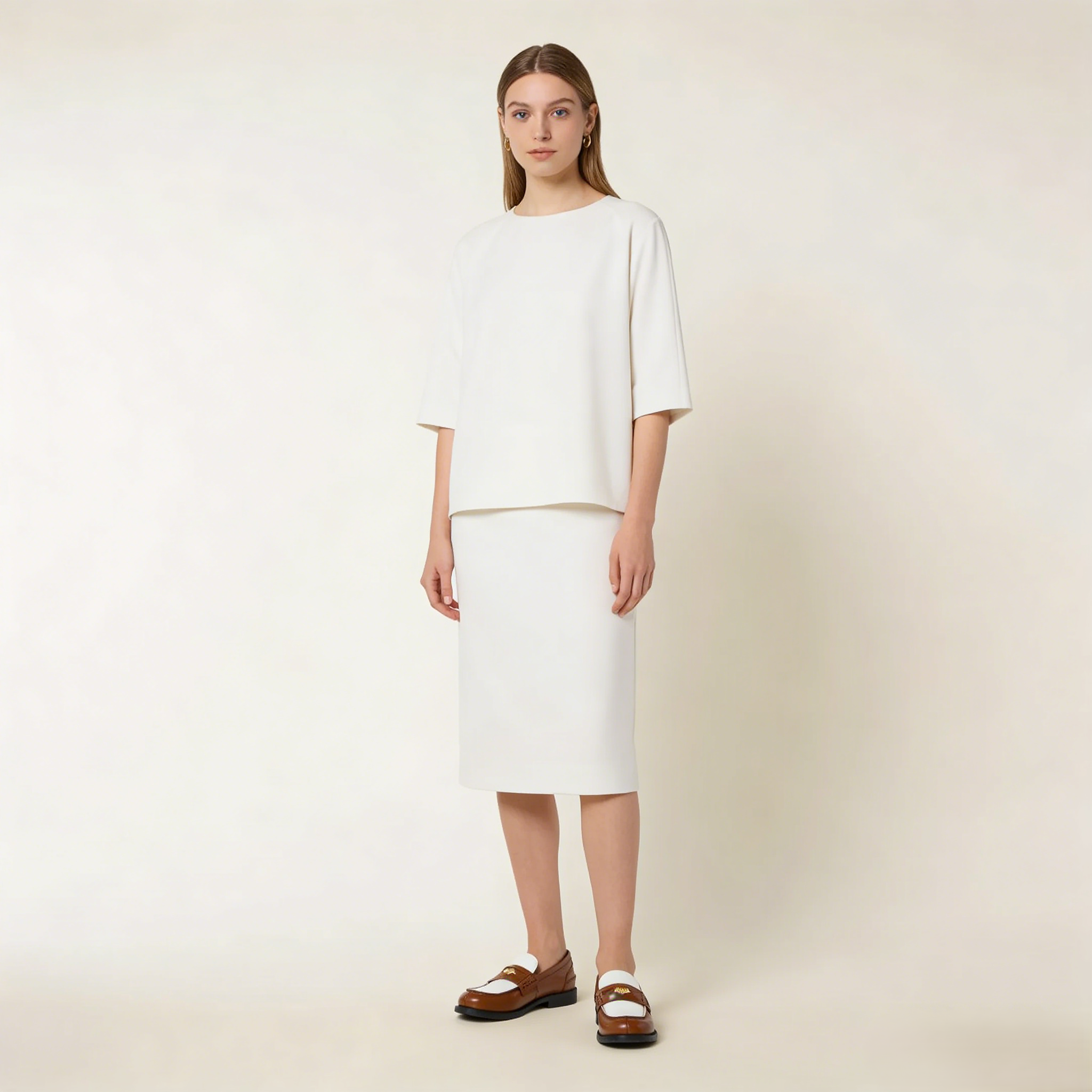 Leather penny loafers